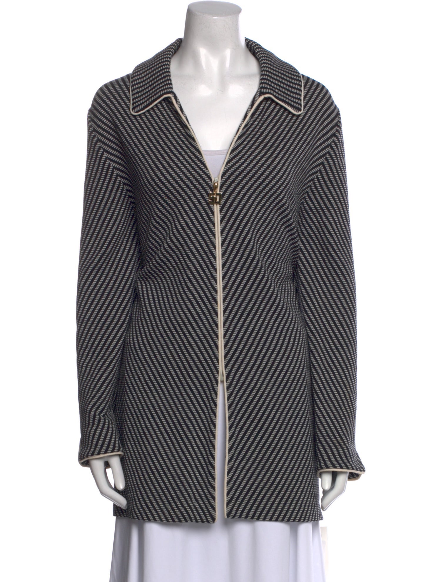 St. John Collection Striped Long Sleeve Tunic