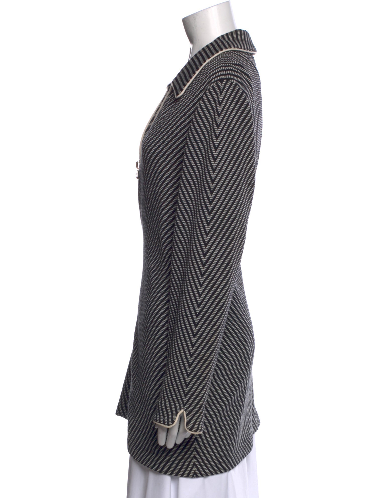 St. John Collection Striped Long Sleeve Tunic