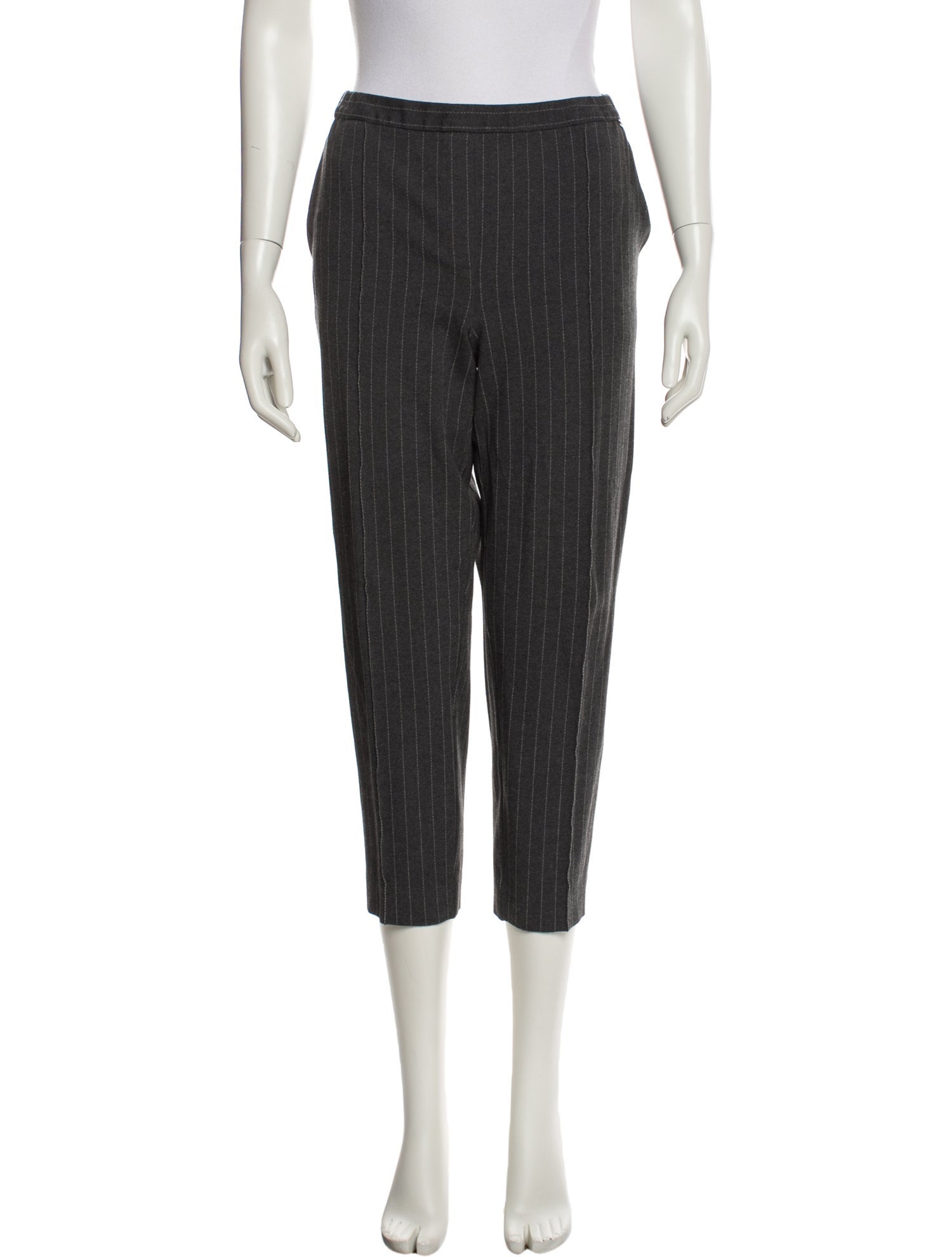 St. John Striped Straight Leg Pants