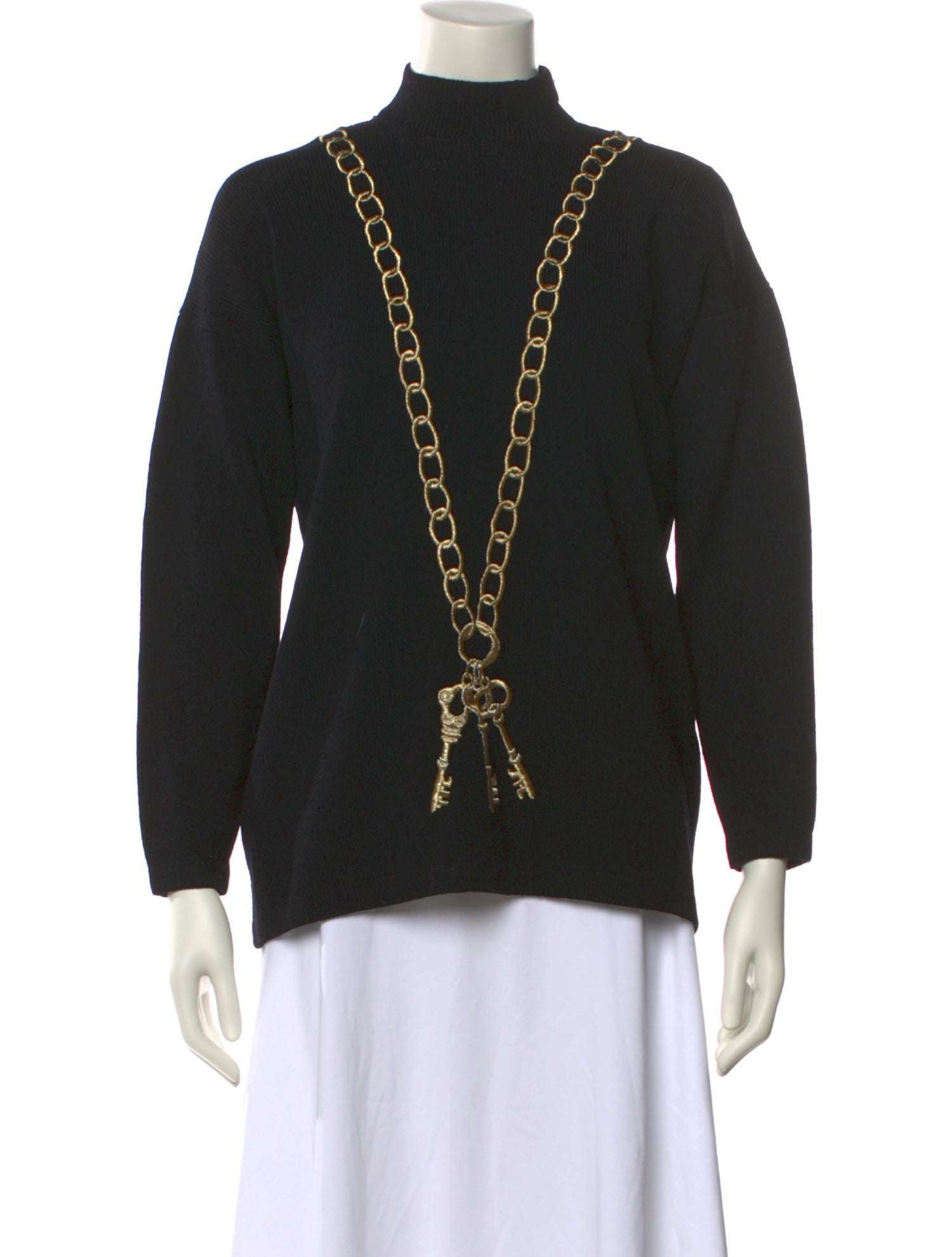 St. John Wool Printed Sweater