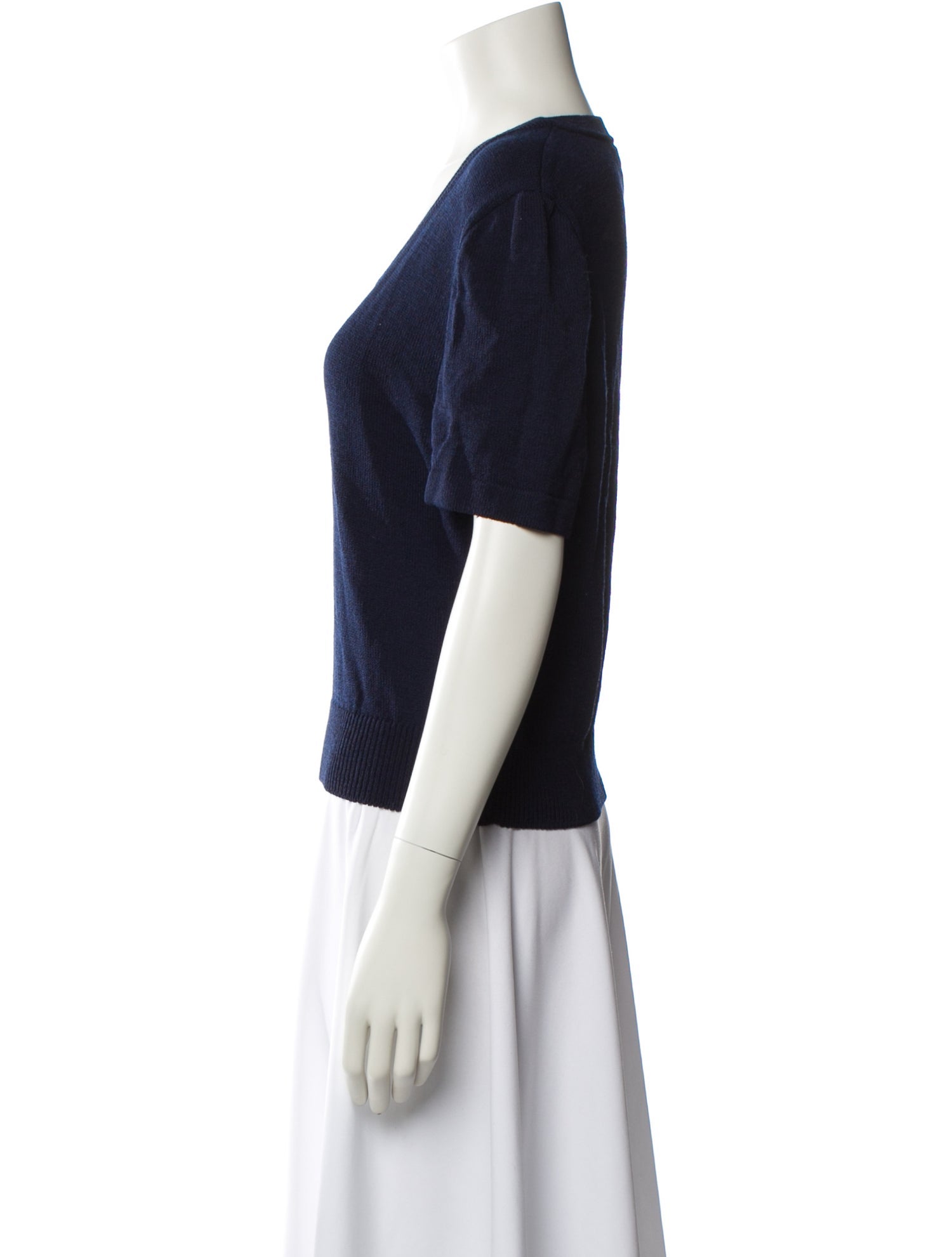 St. John Scoop Neck Short Sleeve T-Shirt