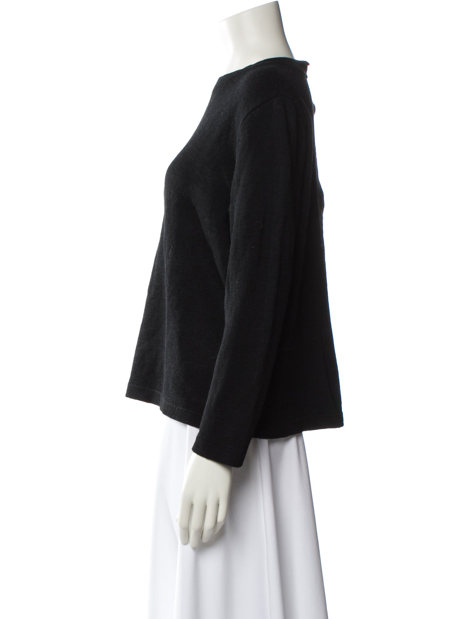 St. John Bateau Neckline Long Sleeve Sweatshirt