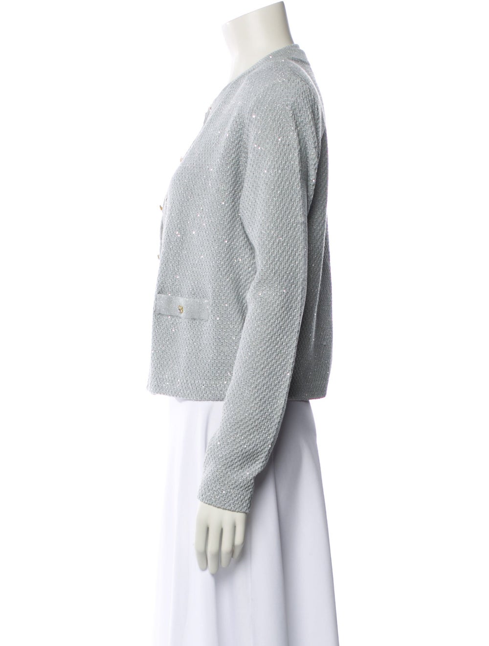 St. John Two-Piece Set Silver Sequin Embellishmen… - image 2