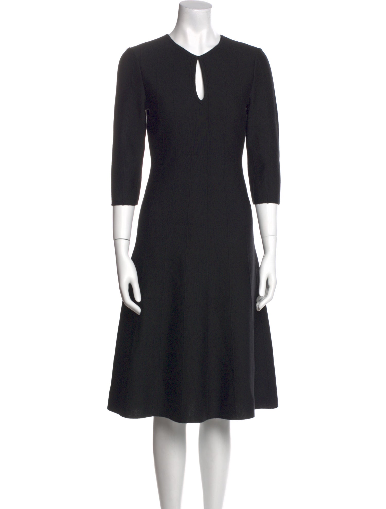 St. John Wool Midi Length Dress