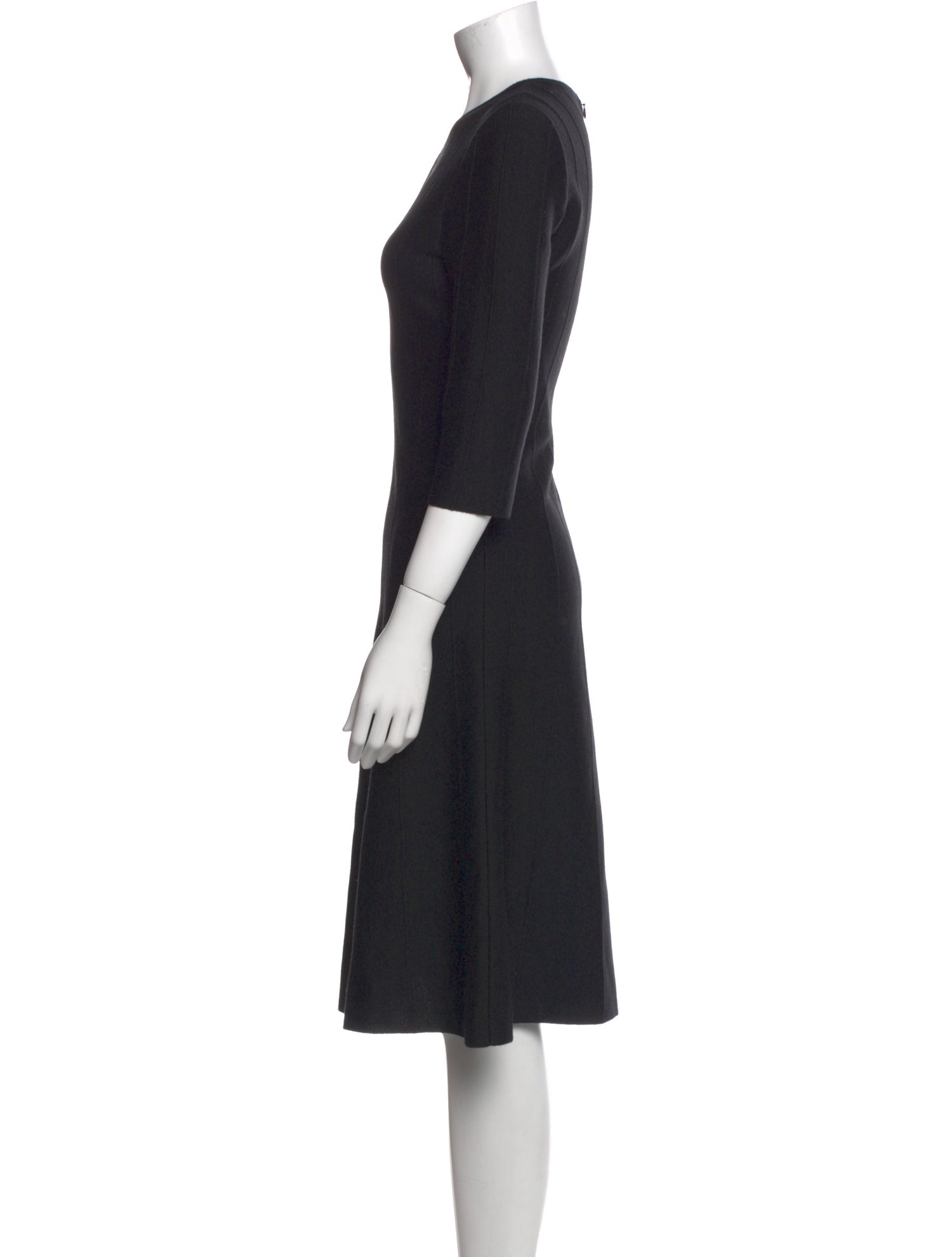 St. John Wool Midi Length Dress