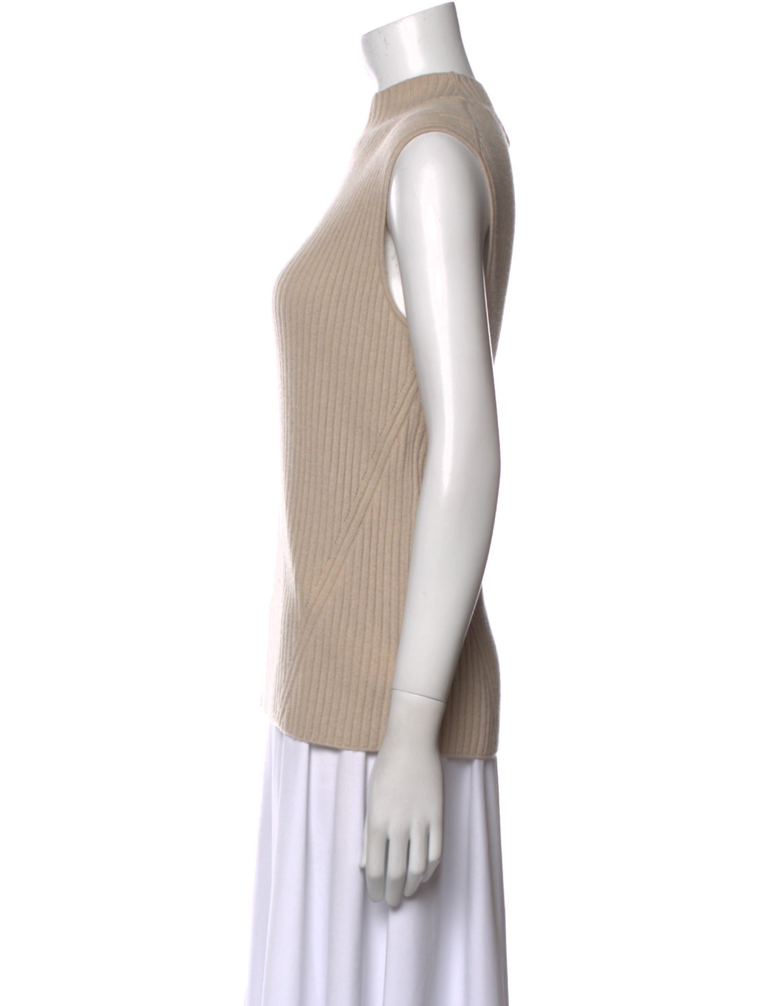 St. John Cashmere Mock Neck Sweater