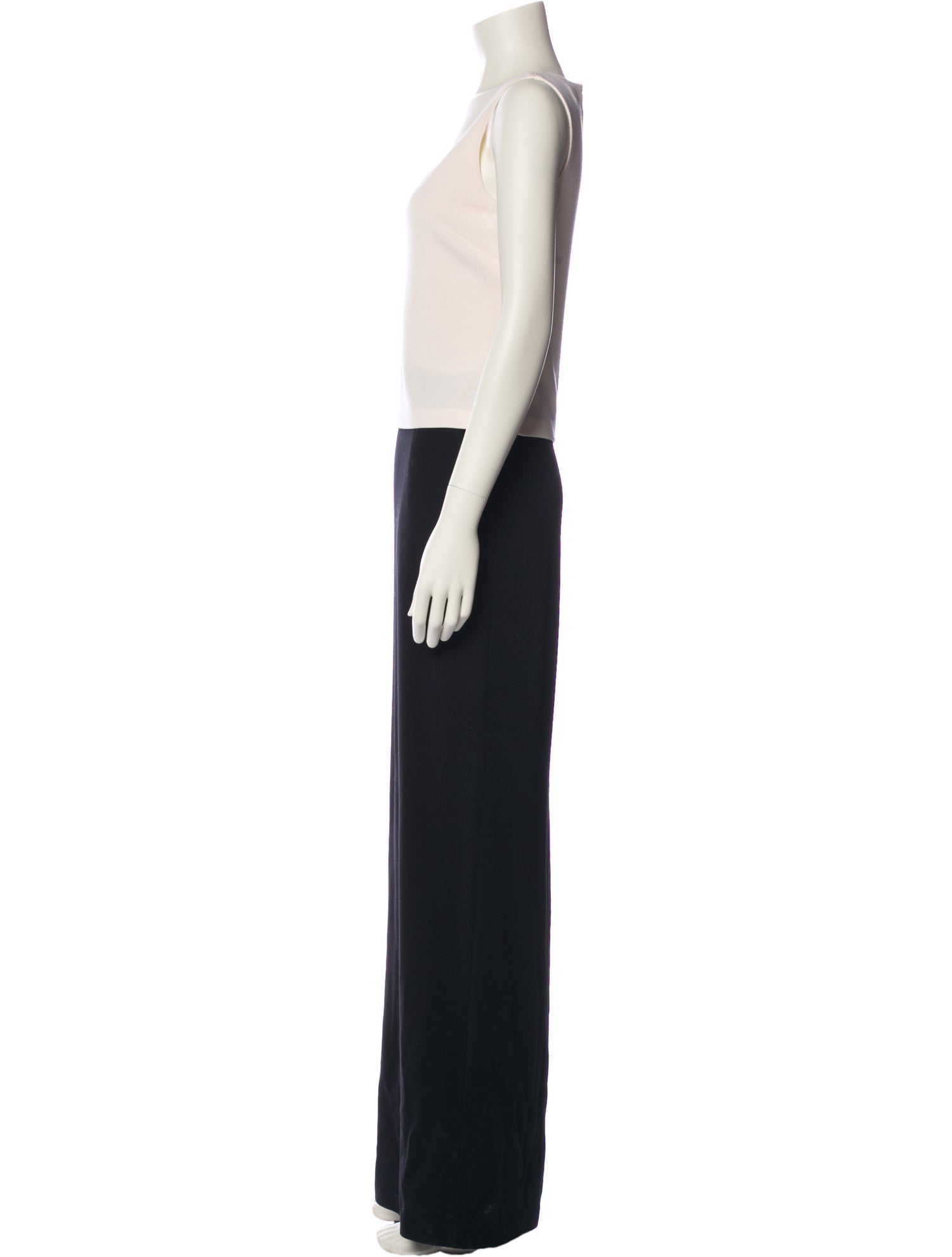 St. John Scoop Neck Long Dress