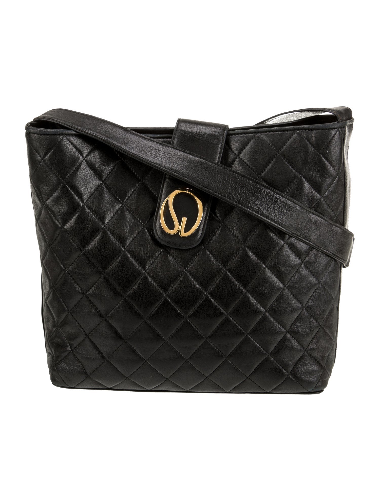 St. John Leather Shoulder Bag Vintage