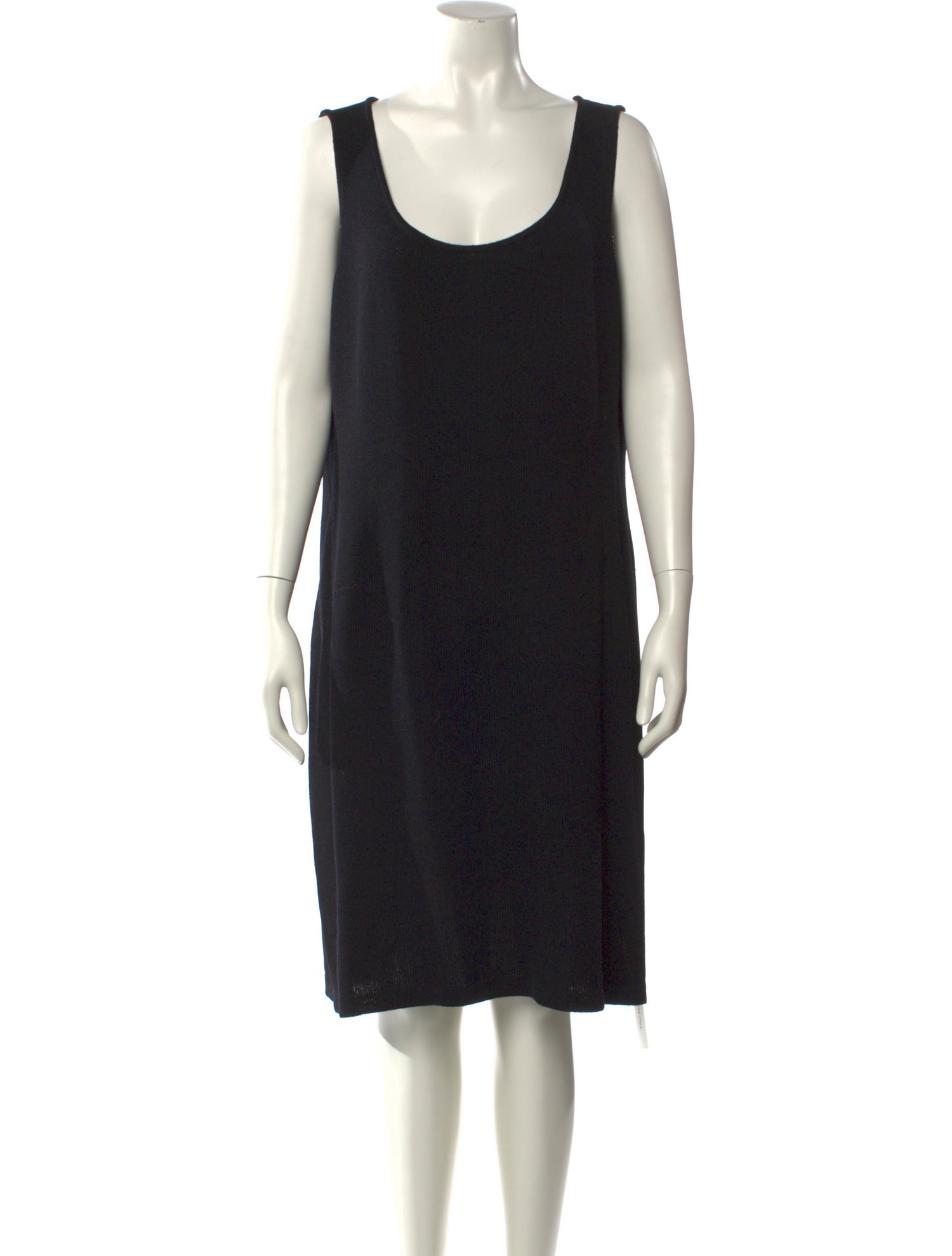 St. John Scoop Neck Knee-Length Dress