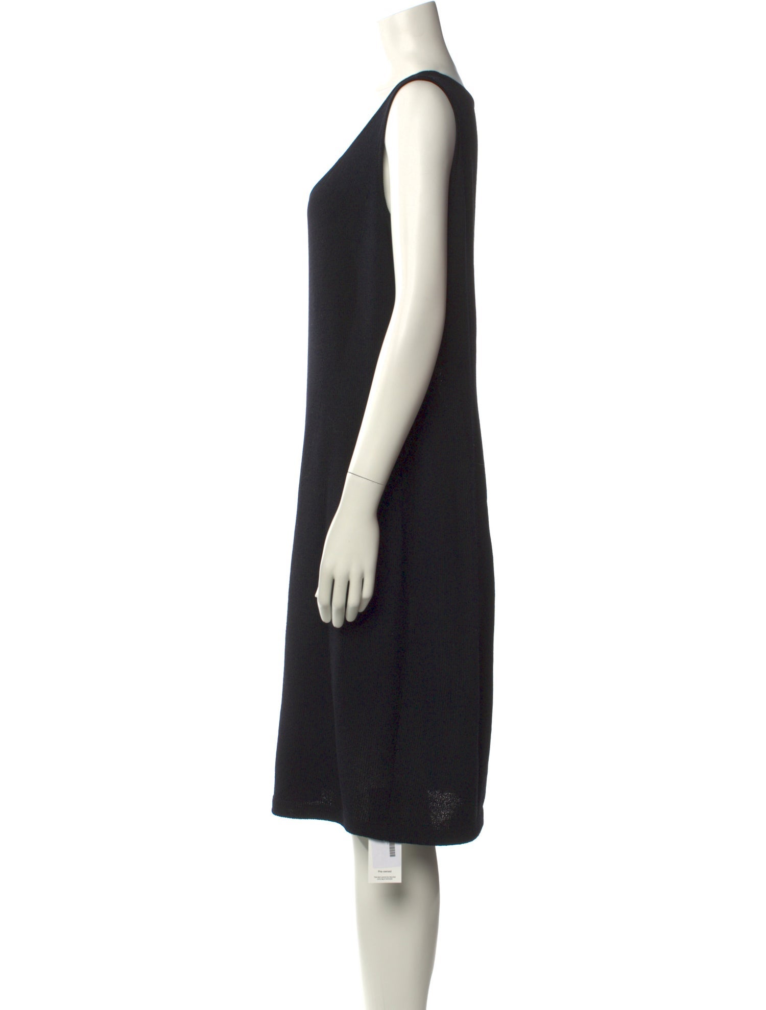St. John Scoop Neck Knee-Length Dress