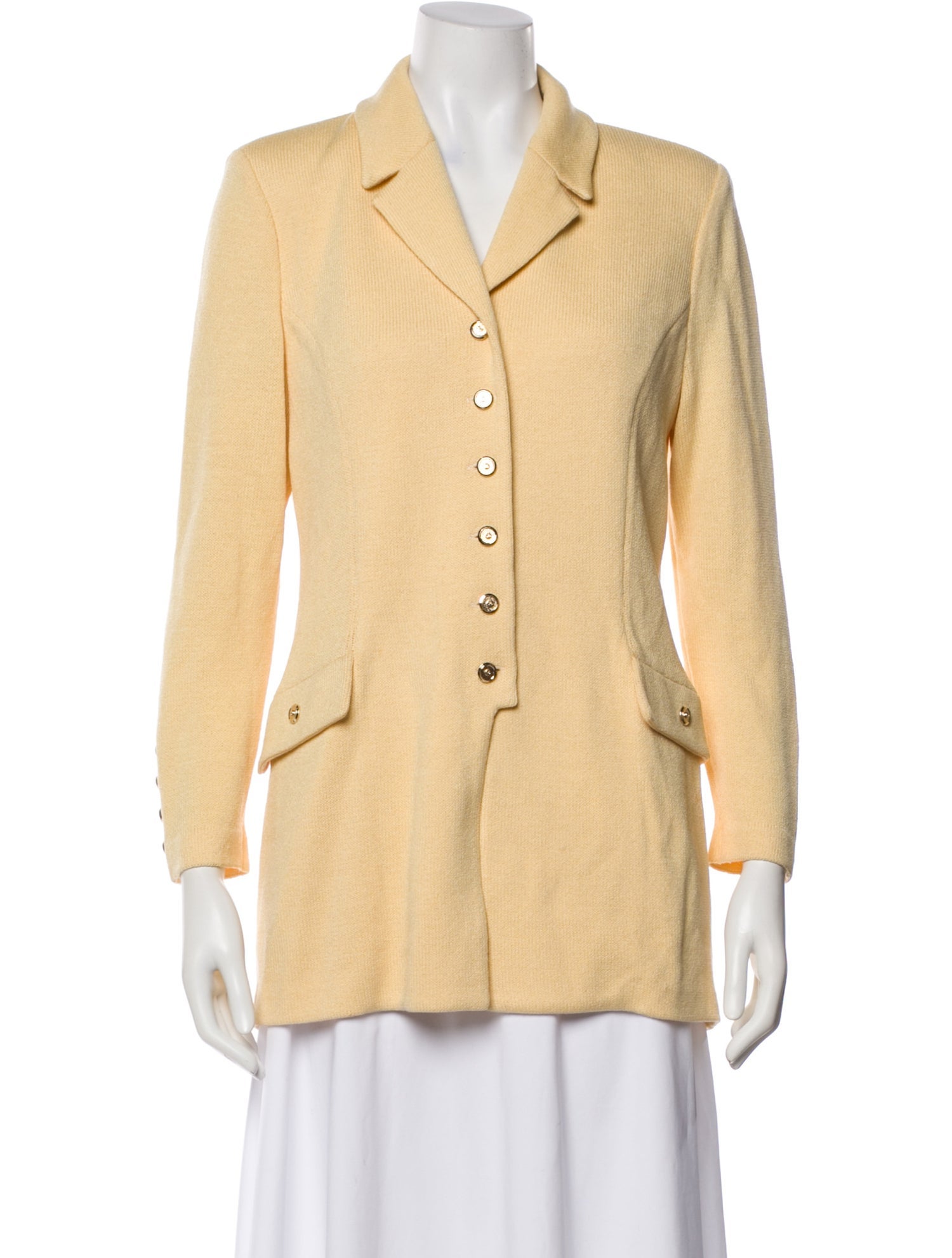 St. John Collection Wool Striped Blazer