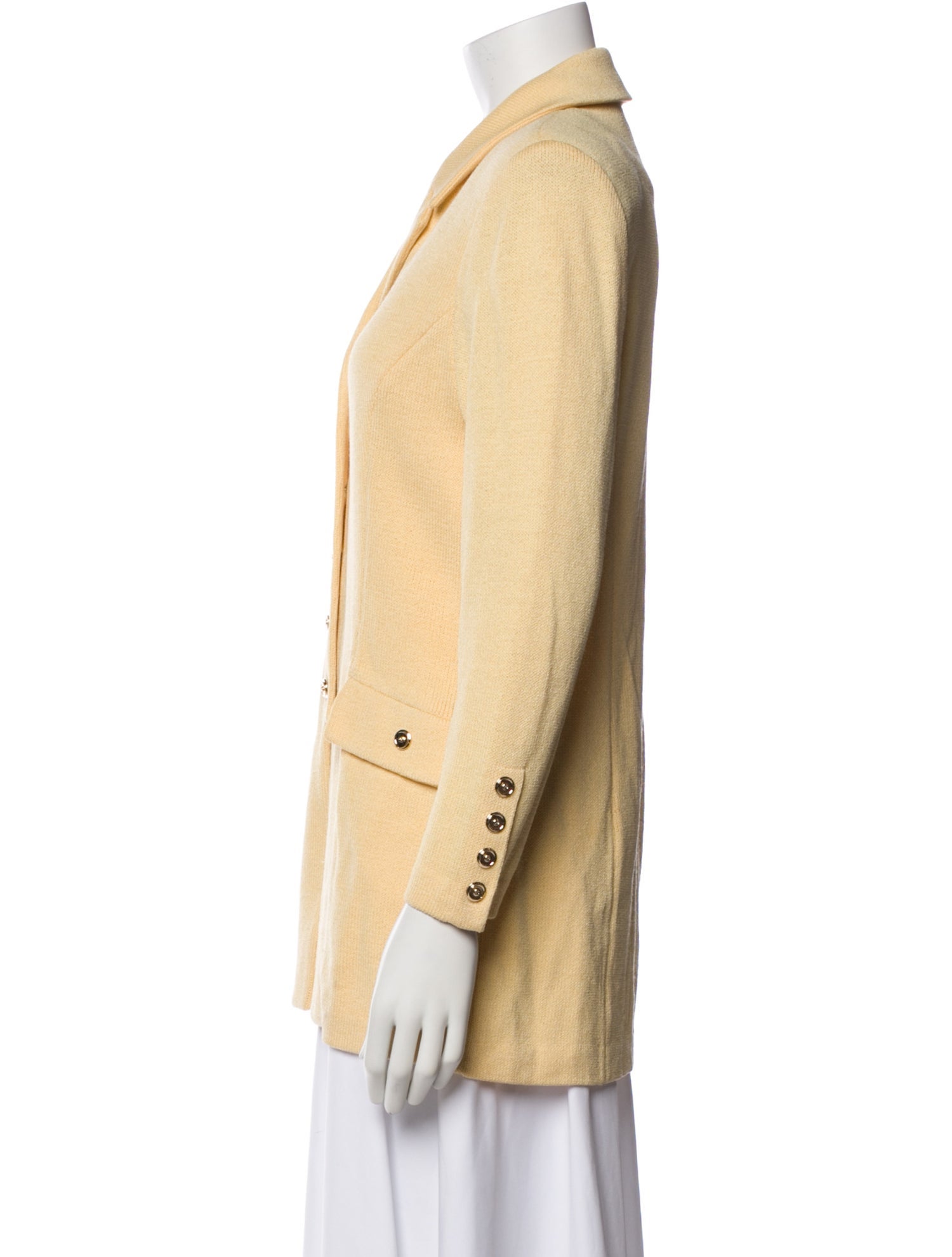 St. John Collection Wool Striped Blazer