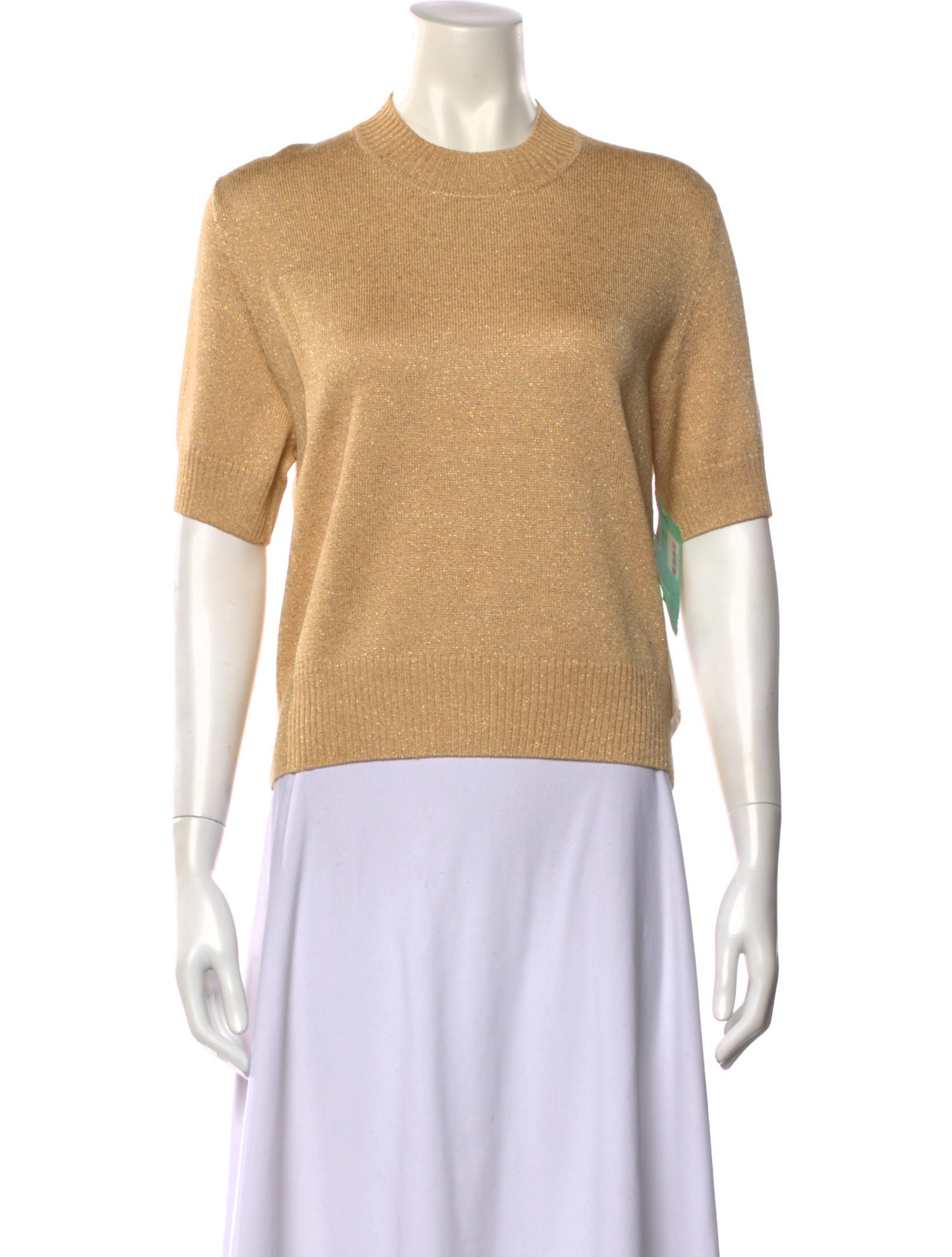 St. John Crew Neck Short Sleeve Top