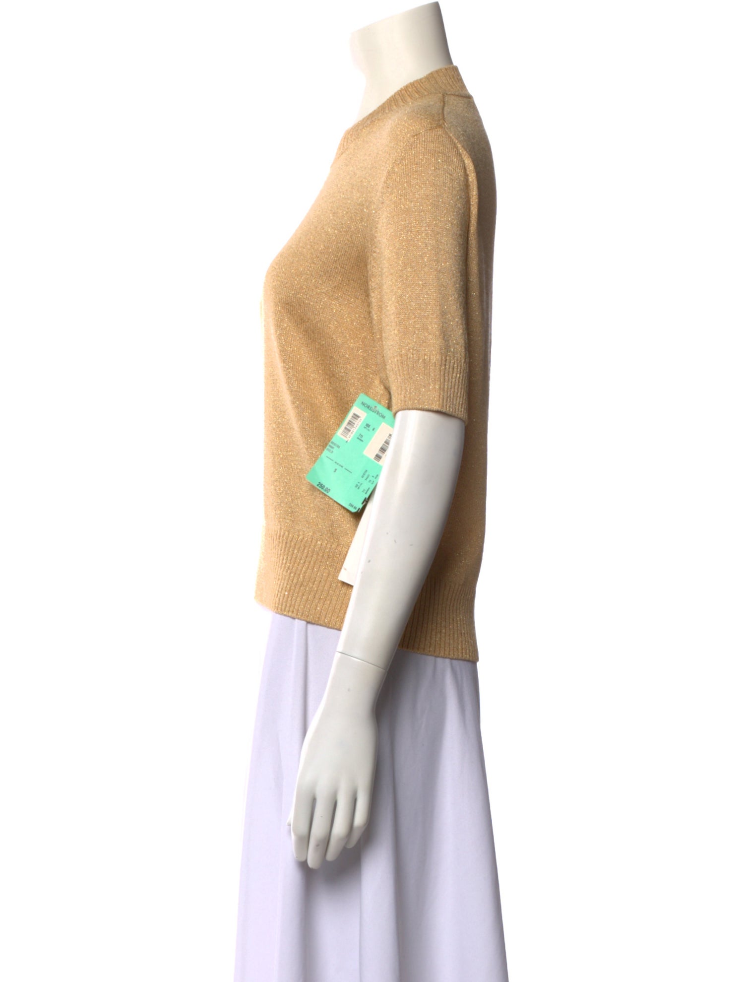 St. John Crew Neck Short Sleeve Top