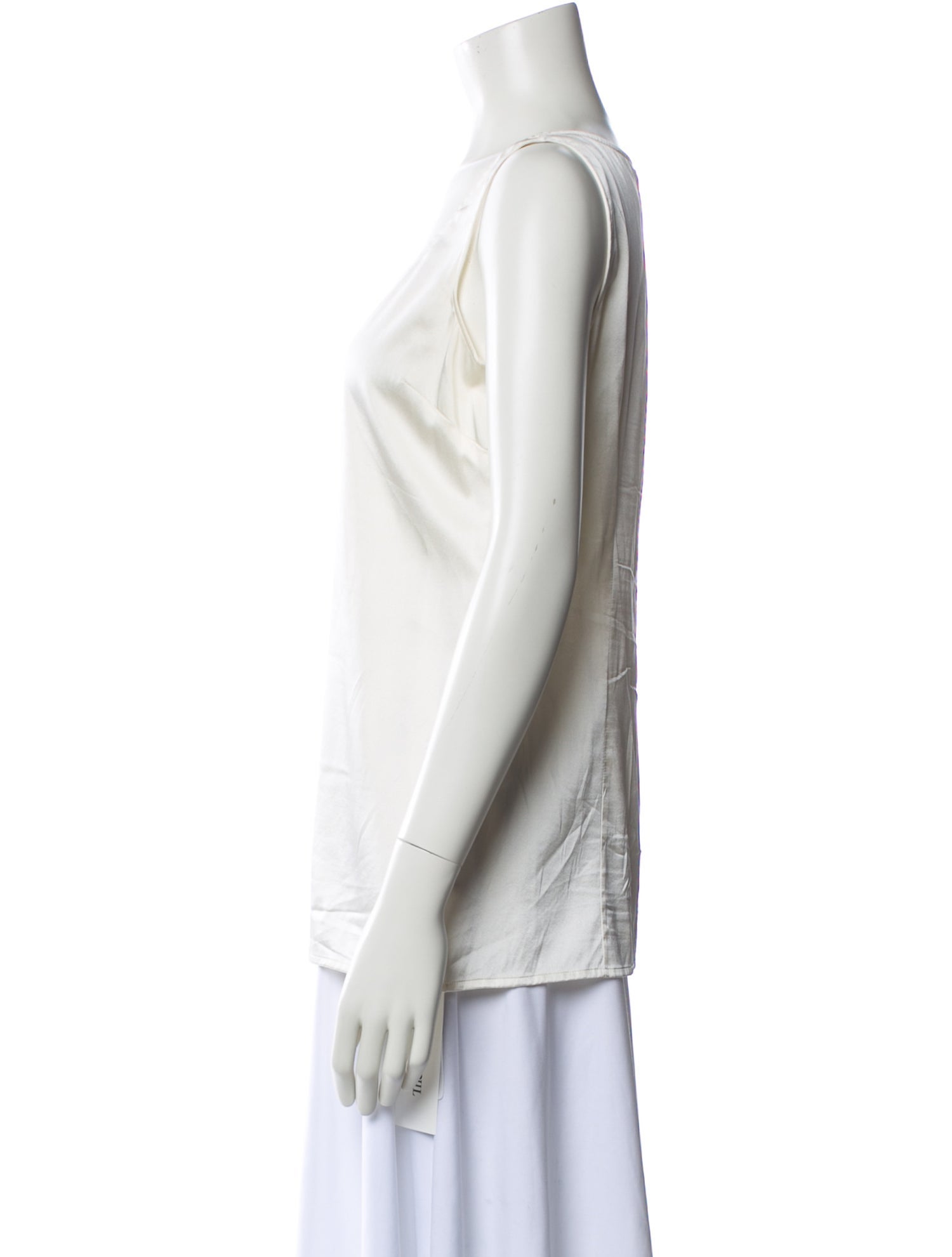 St. John Silk Scoop Neck Top