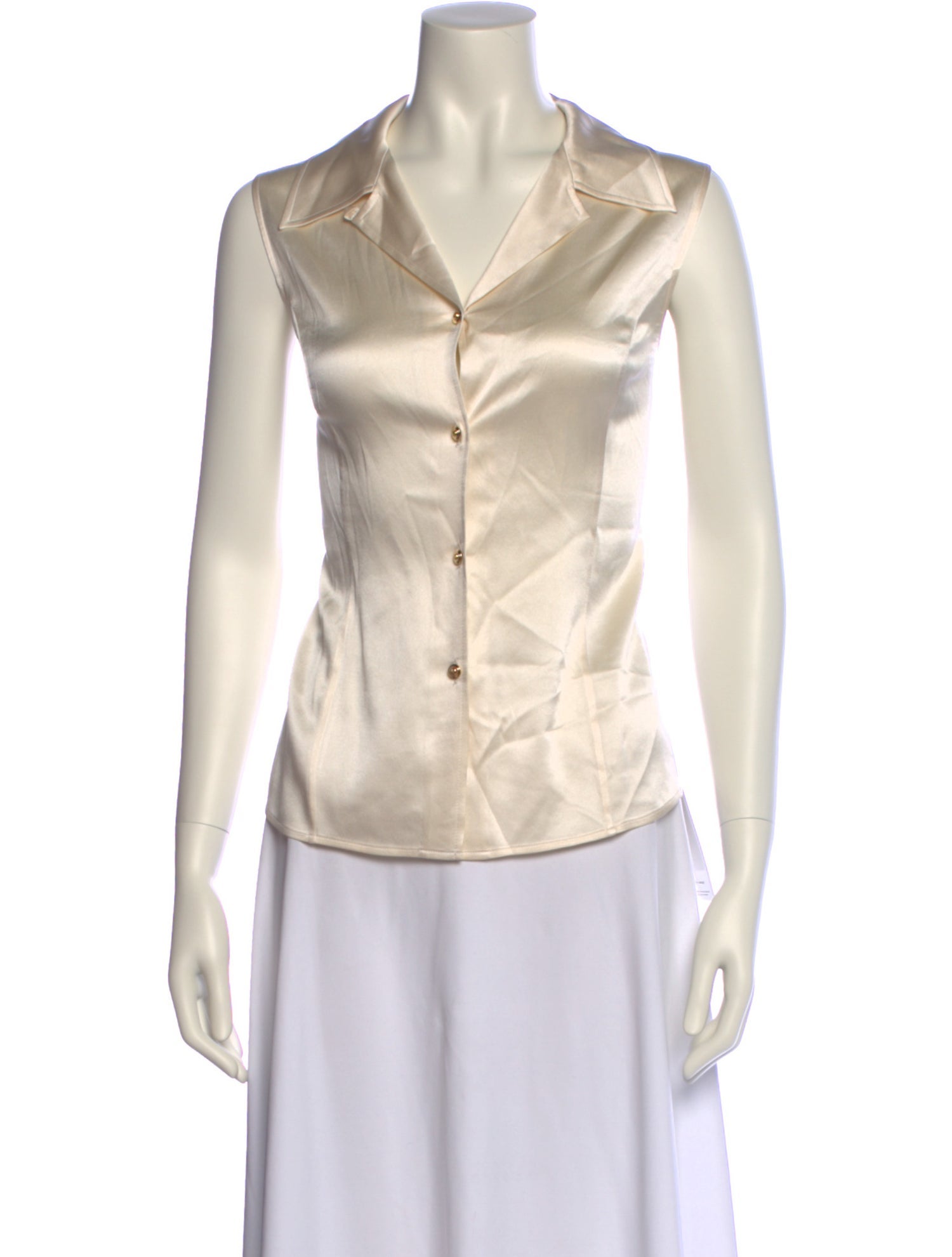 St. John Silk Sleeveless Blouse