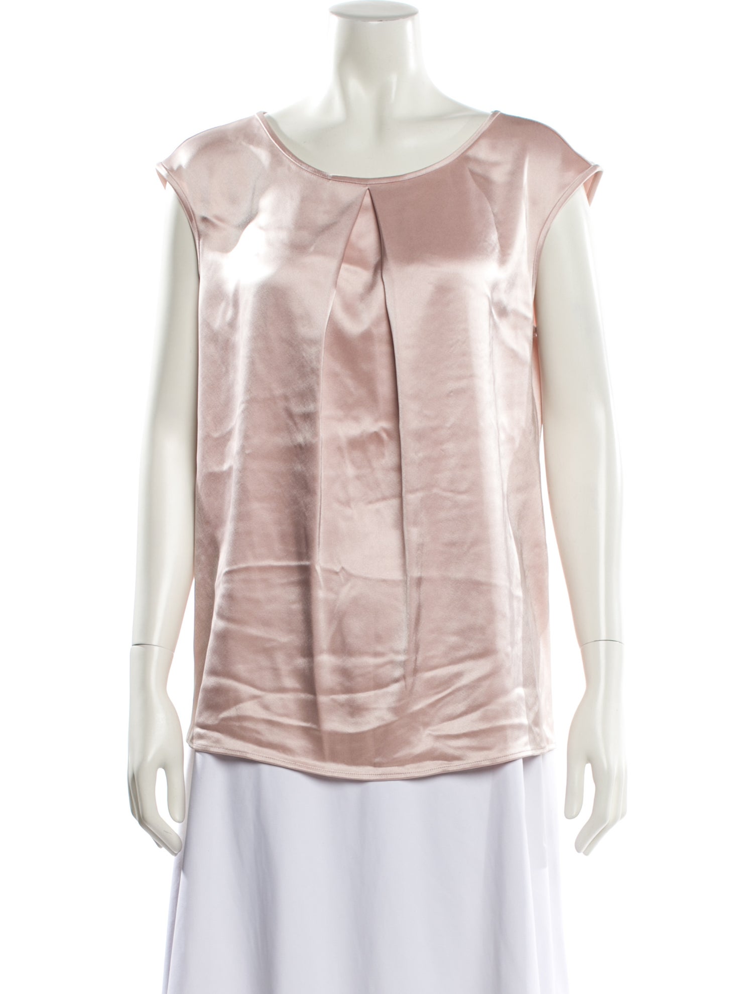 St. John Scoop Neck Short Sleeve Blouse w/ Tags