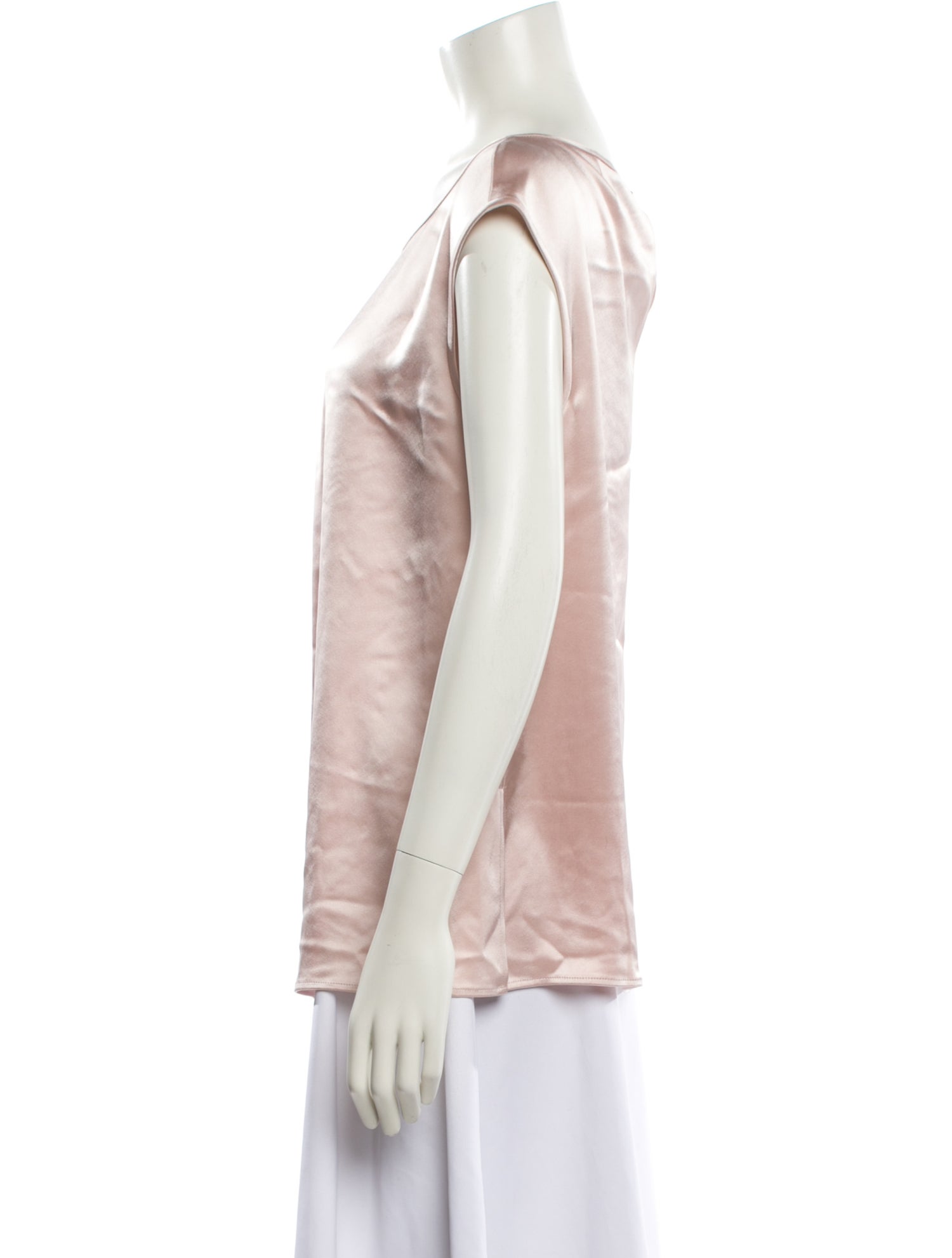 St. John Scoop Neck Short Sleeve Blouse w/ Tags