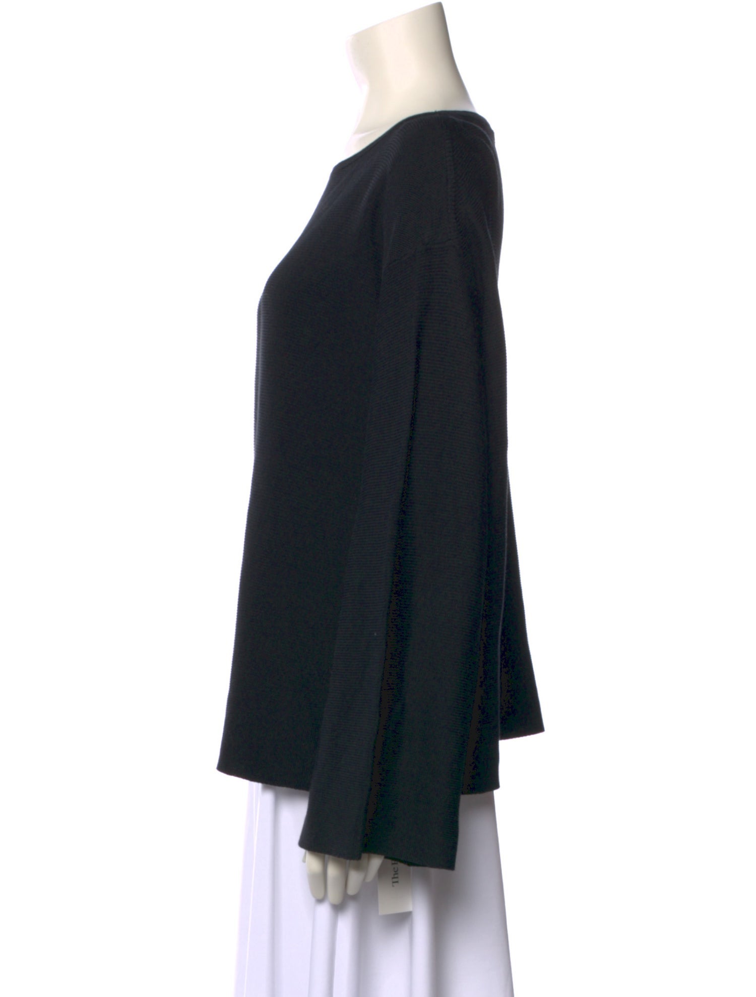 St. John Scoop Neck Long Sleeve Sweatshirt