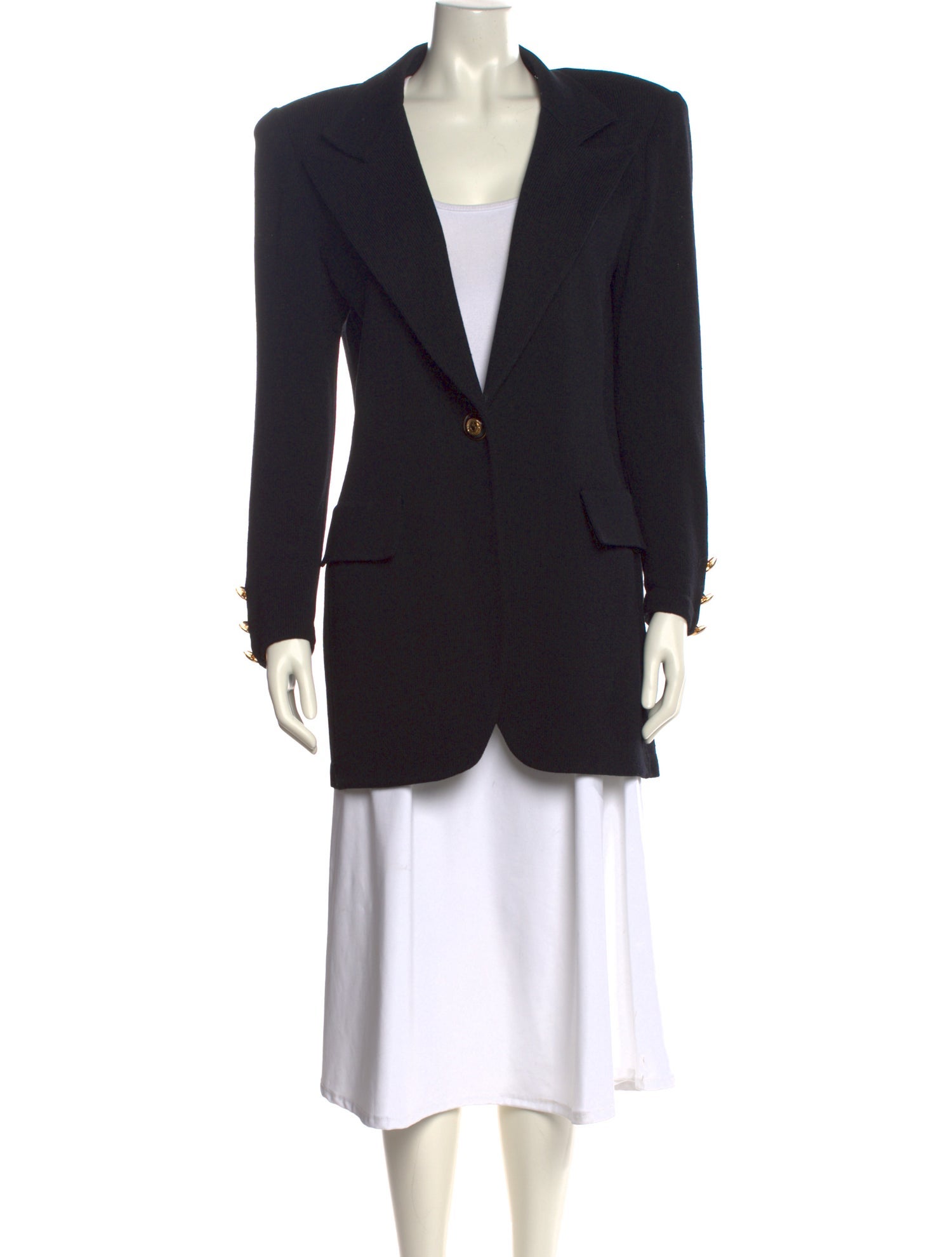 St. John Plunge Neckline Sweater