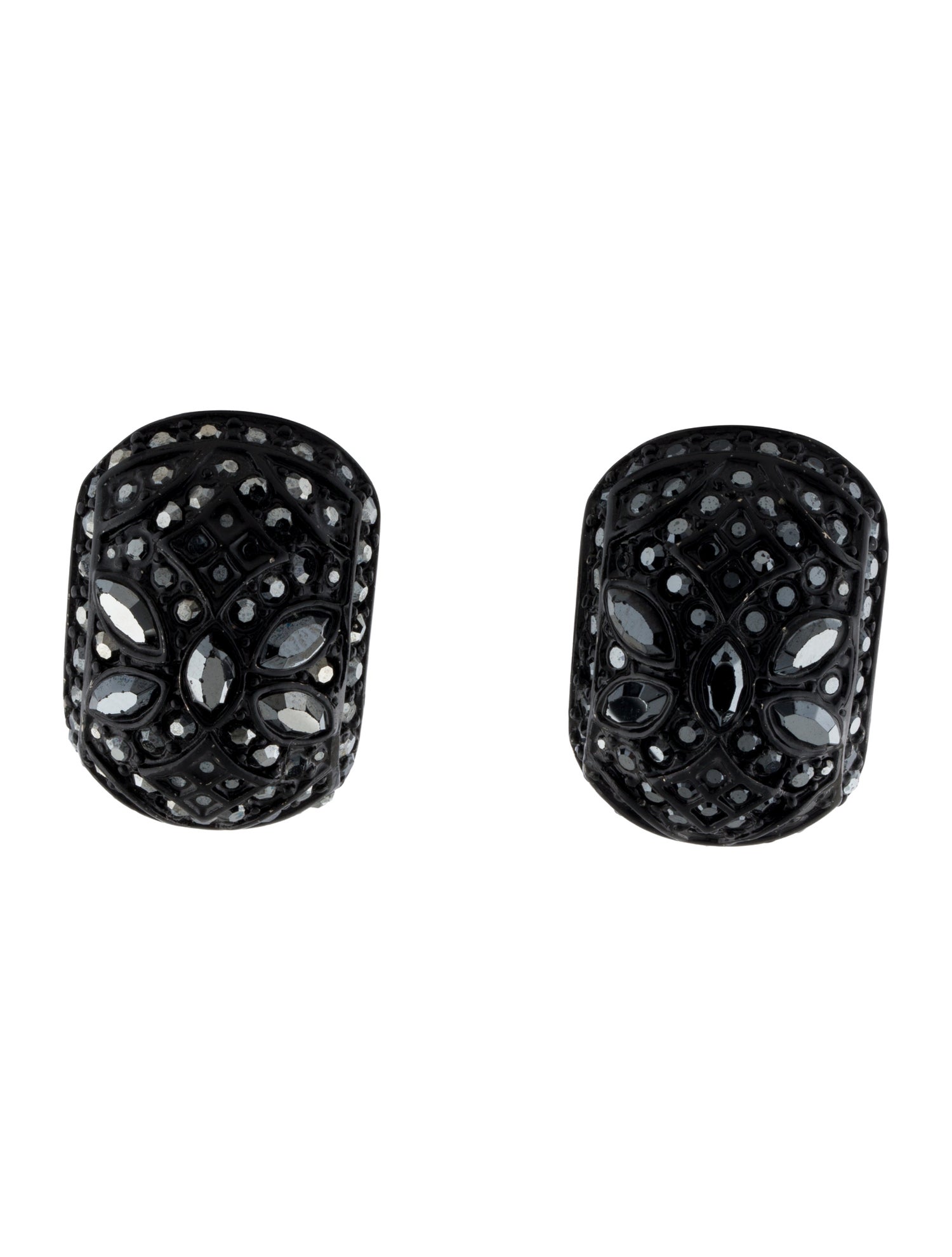 St. John Crystal Clip-On Earrings