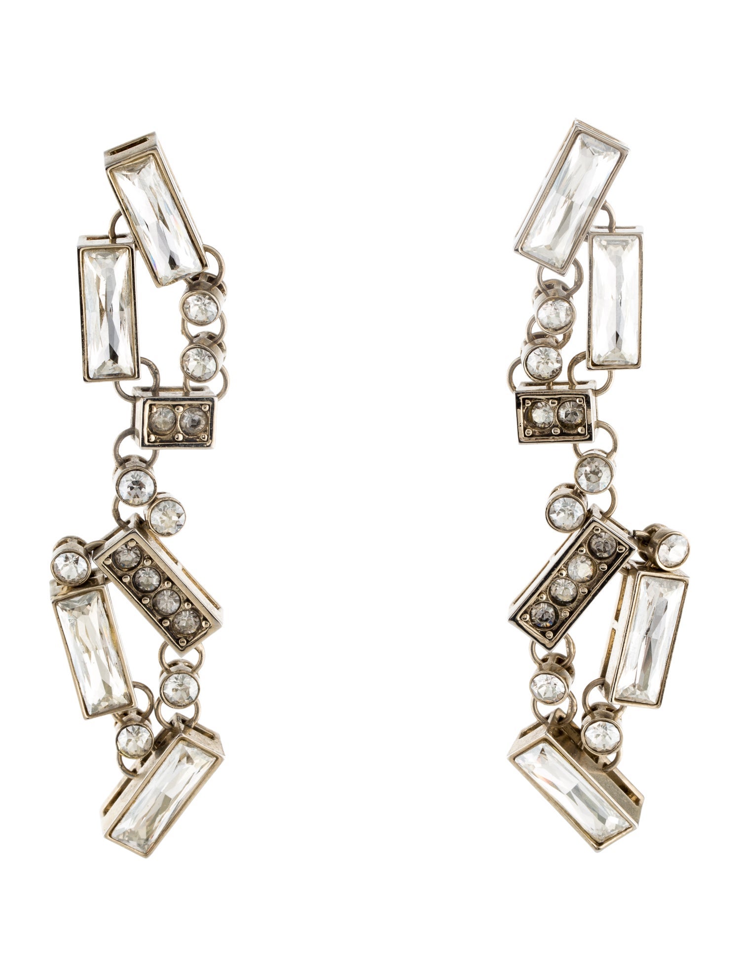 St. John Crystal Drop Earrings