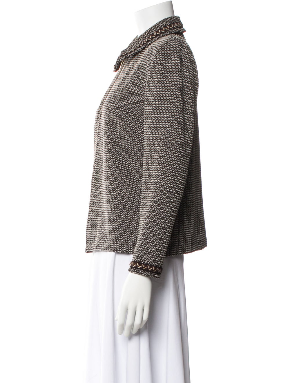 St. John Evening Jacket Printed Pointed Collar - image 2