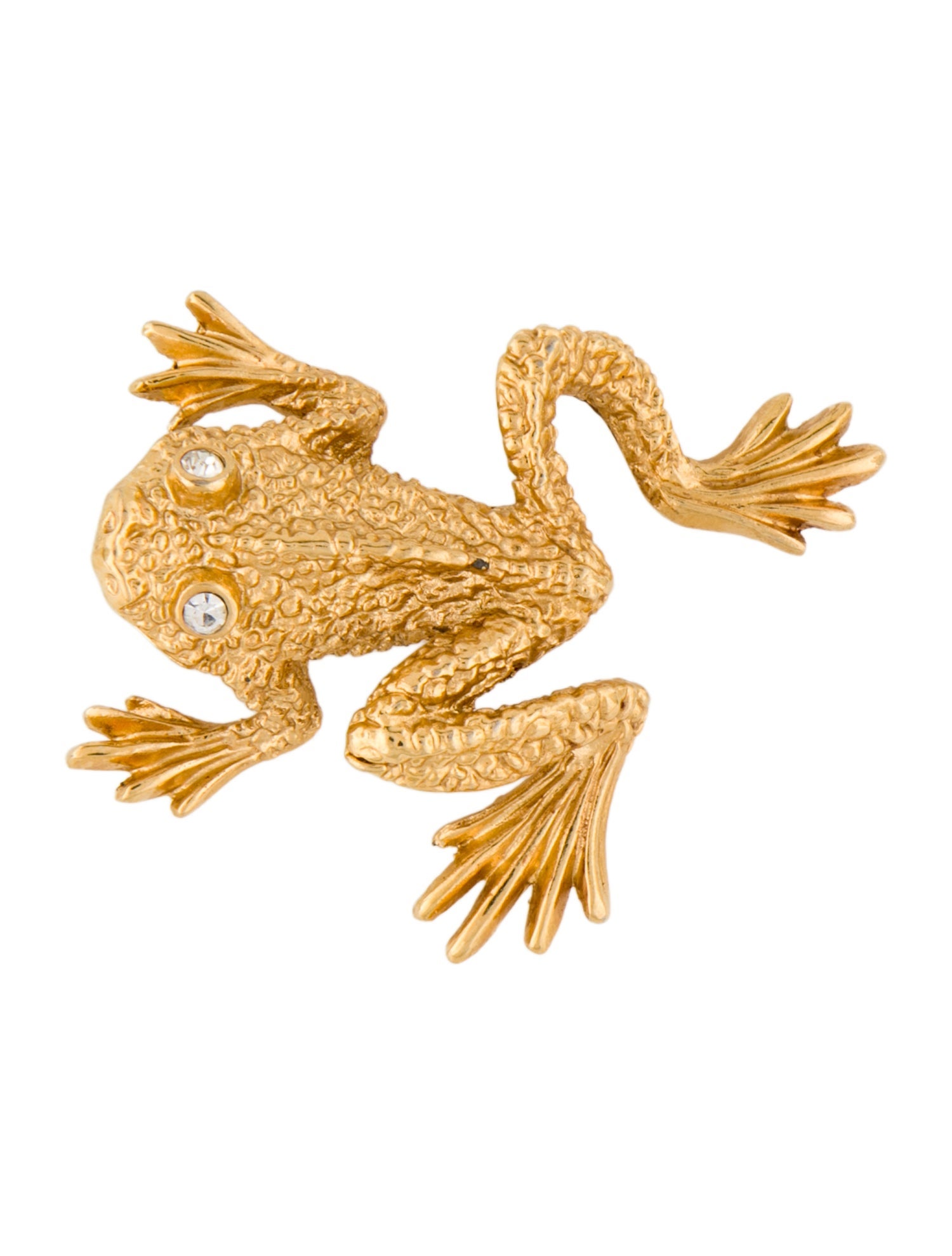 St. John Crystal Frog brooch Pin