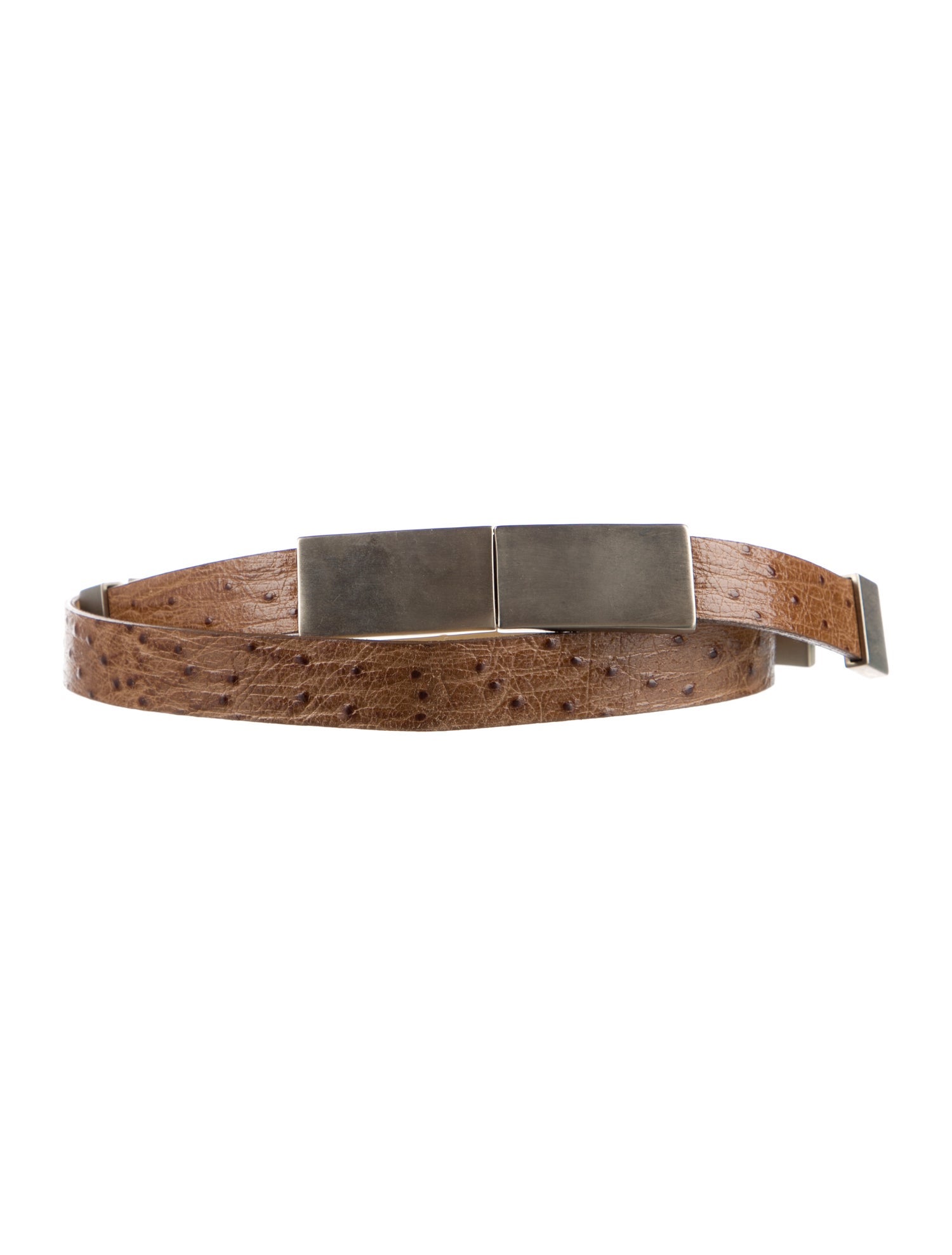 St. John Skinny Leather Waist Belt w/ Tags