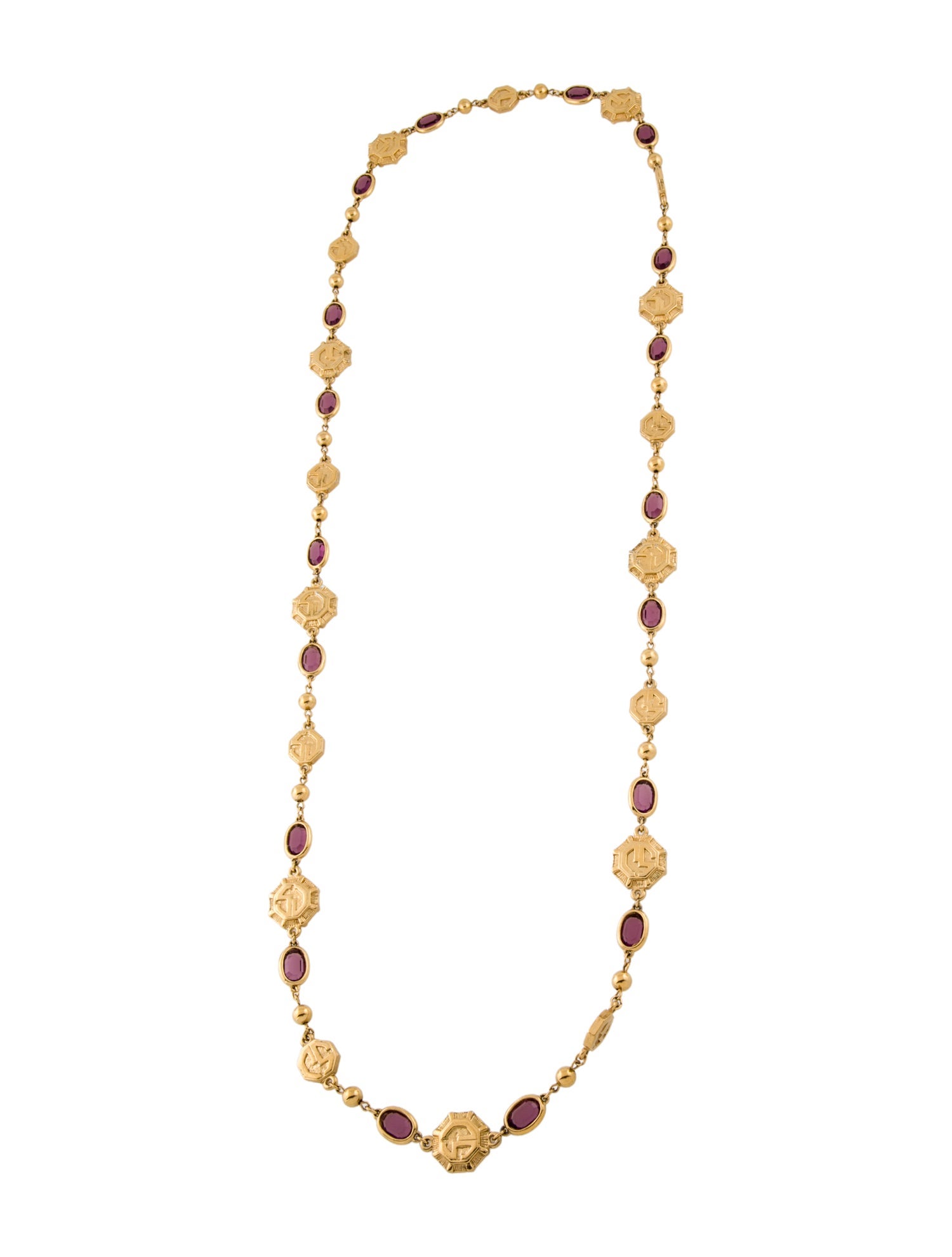 St. John Glass Long Necklace