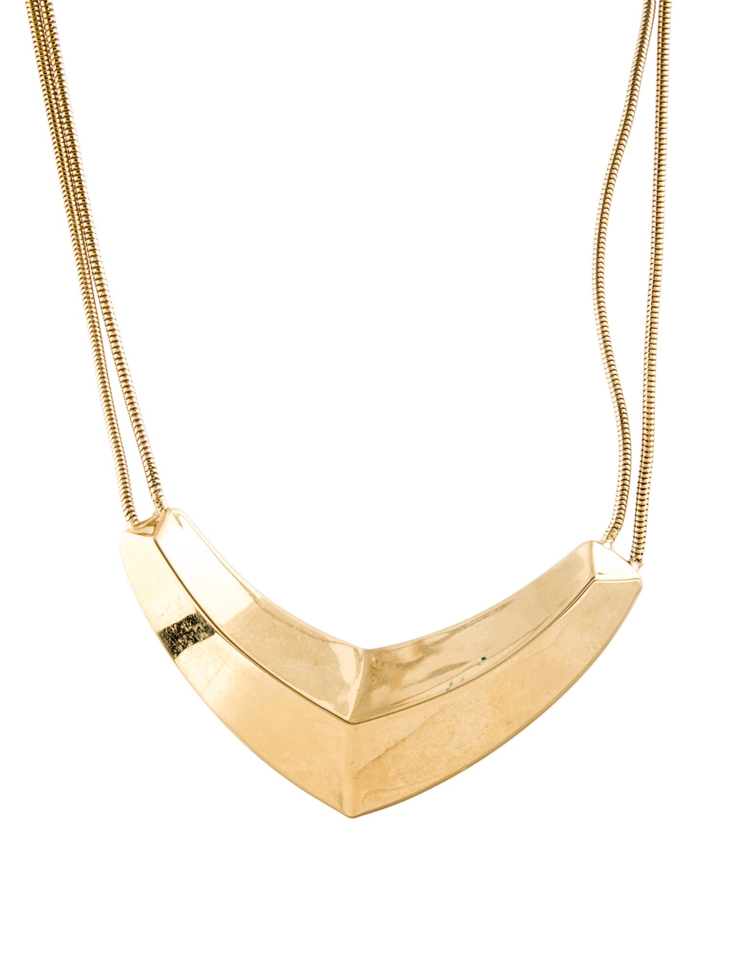 St. John Vintage V Pendant Necklace