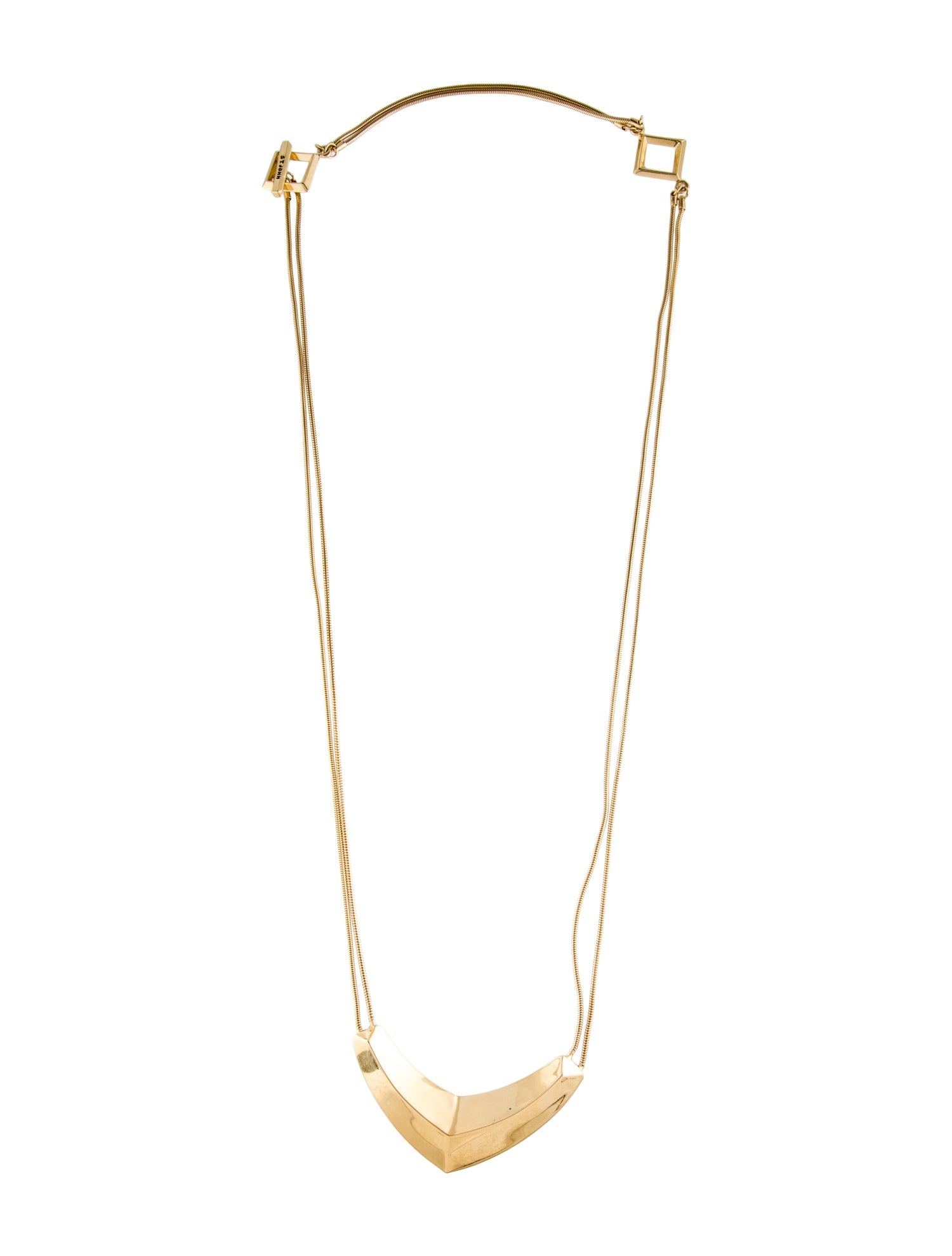 St. John Vintage V Pendant Necklace