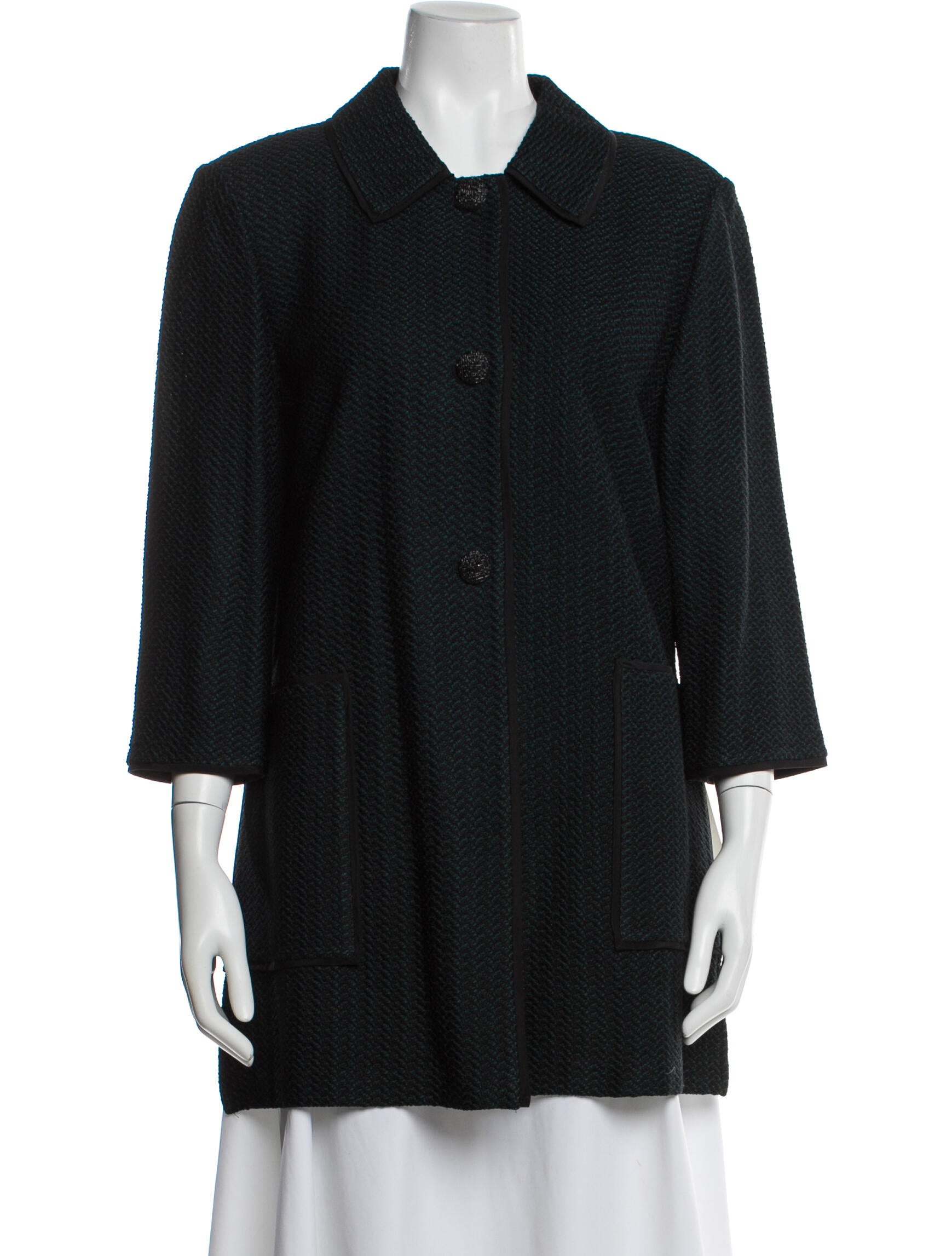 St. John Houndstooth Print Jacket