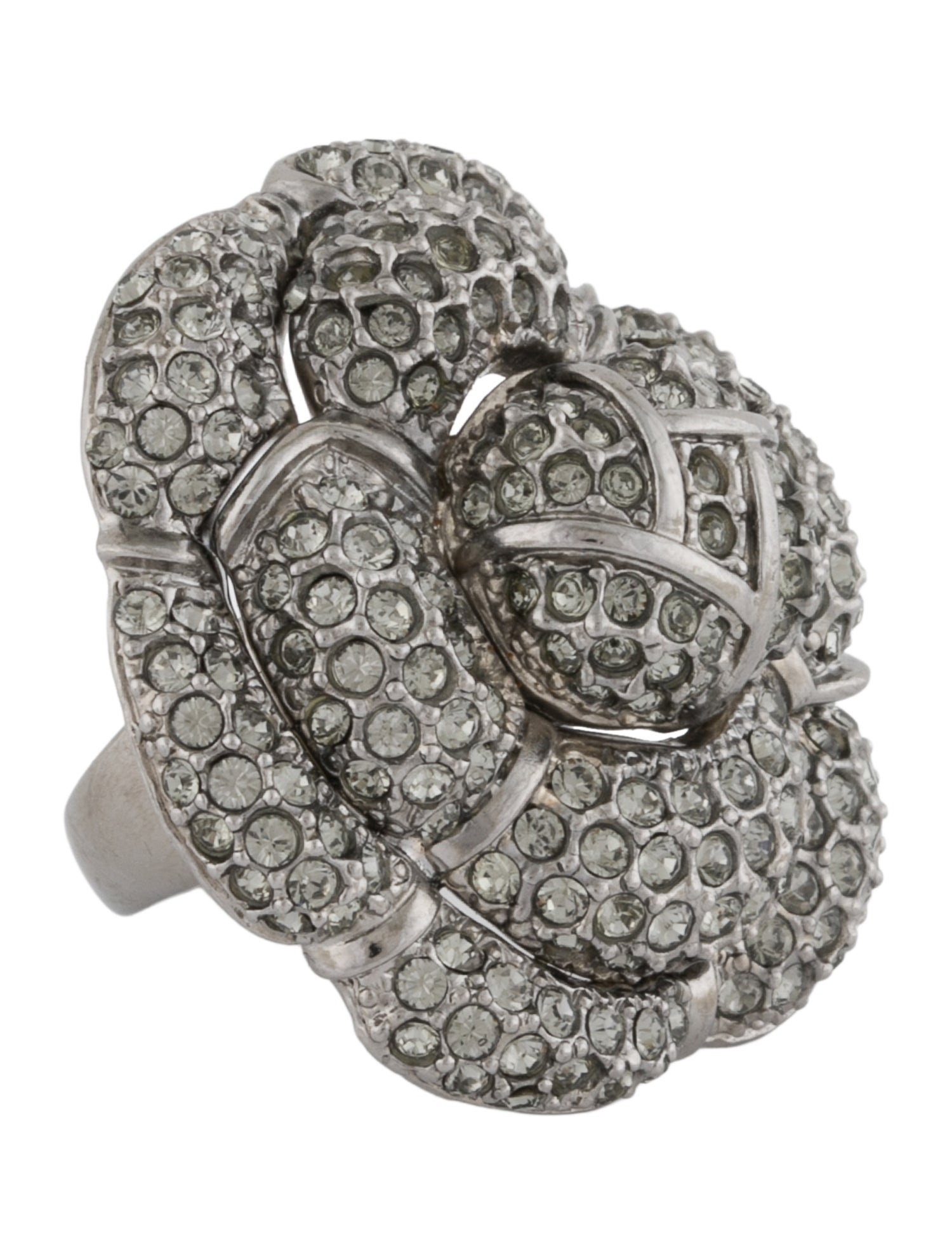 St. John Crystal Cocktail Ring