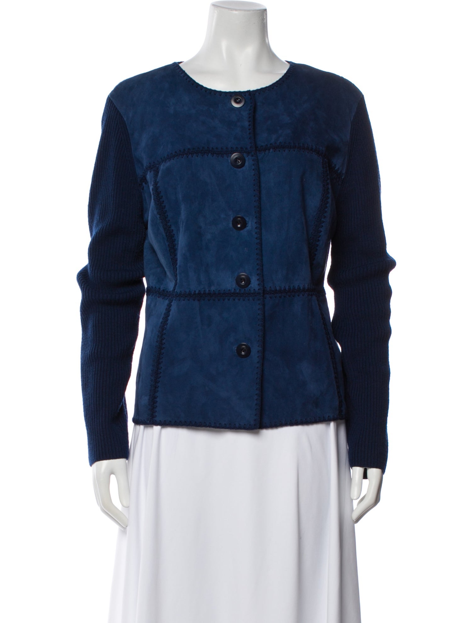 St. John Wool Denim Jacket