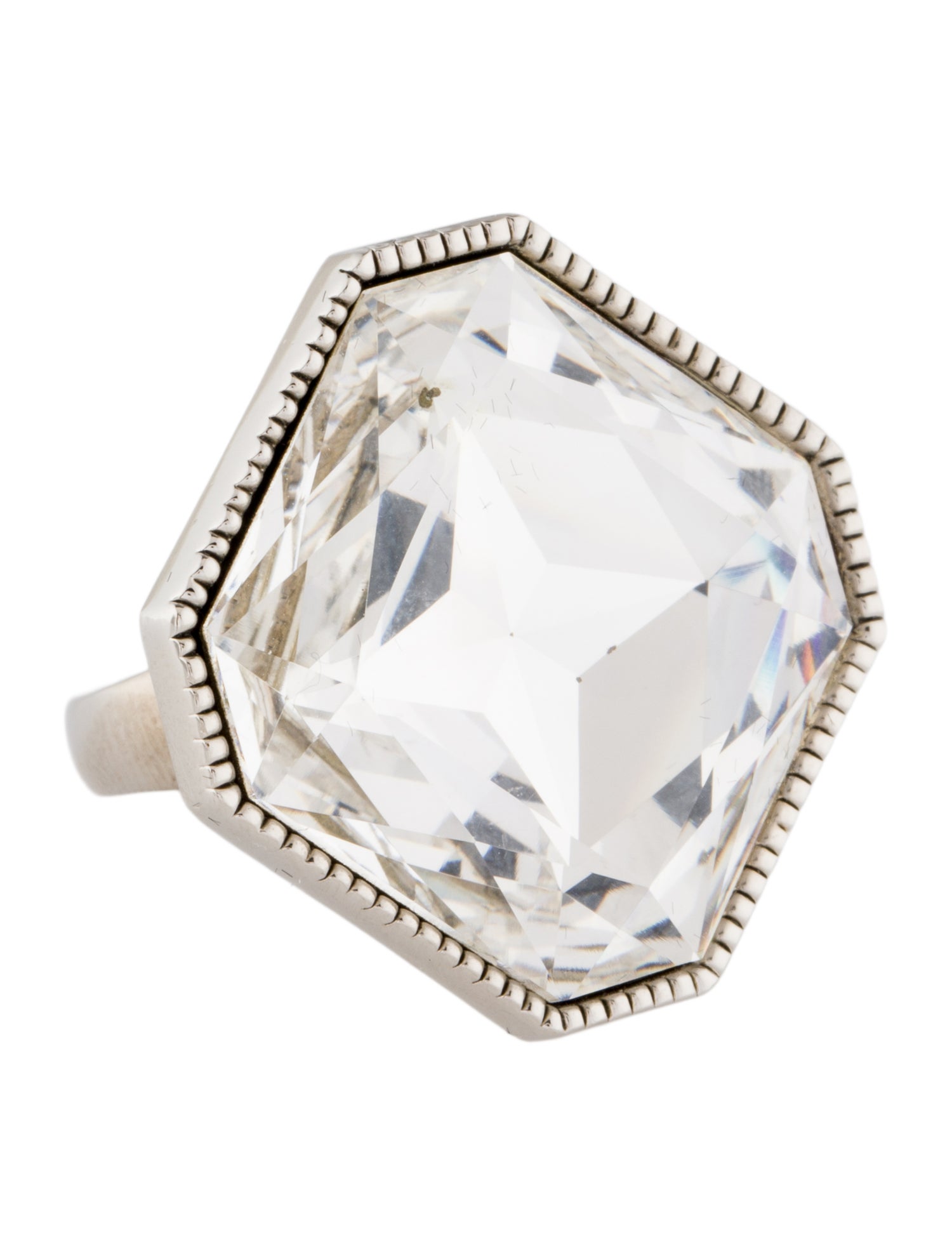 St. John Crystal Cocktail Ring