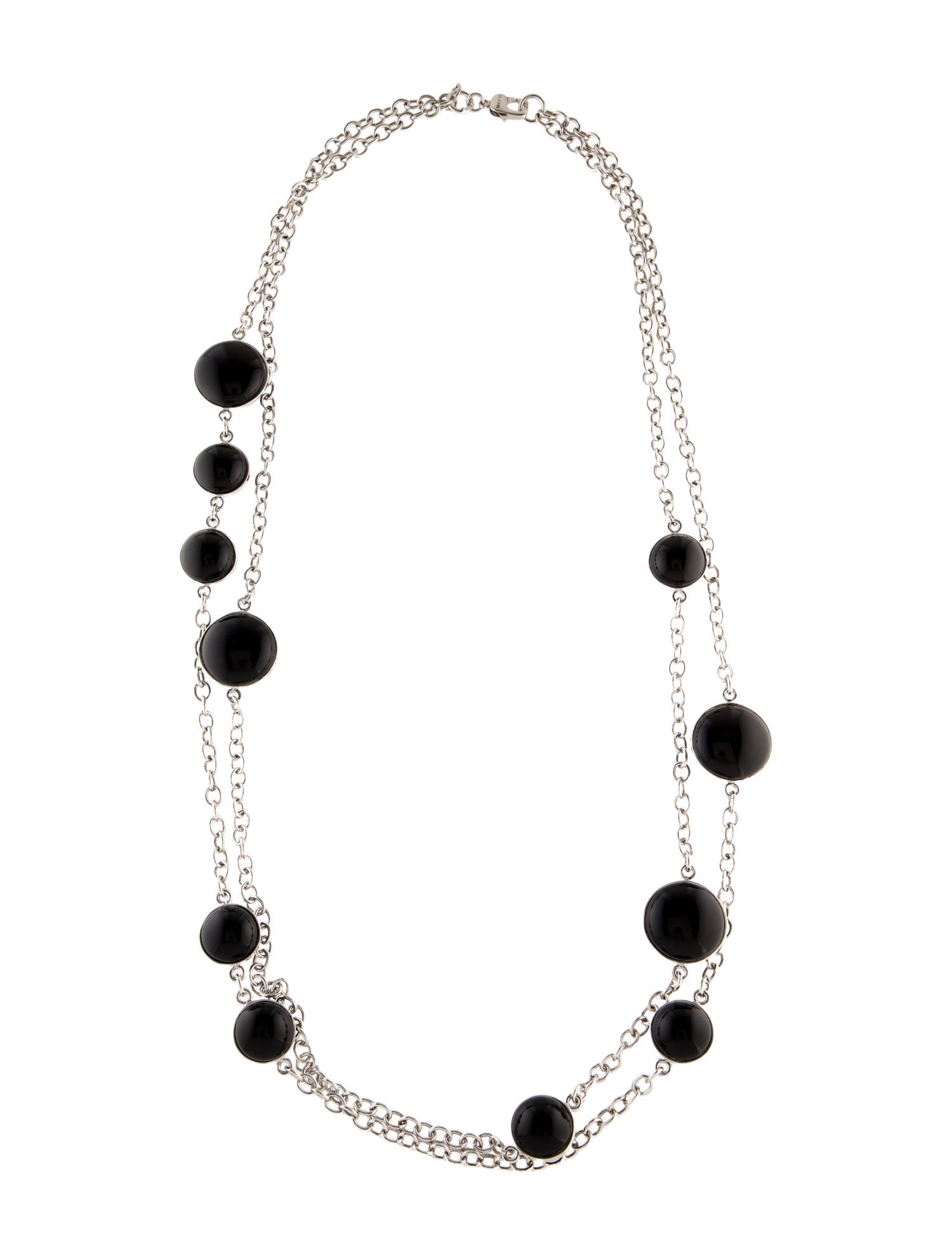 St. John Resin Double Strand Station Necklace