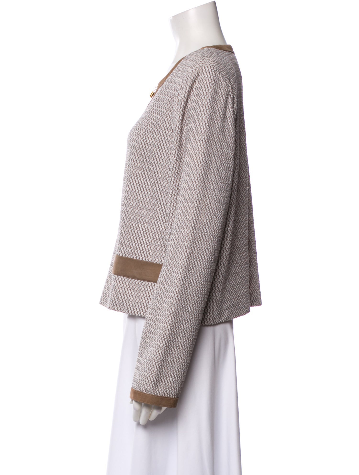 Wool Tweed Pattern Jacket