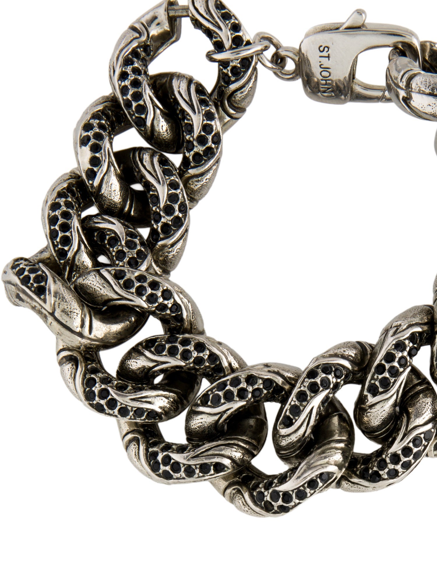 St. John Crystal Chain Link Collar Necklace