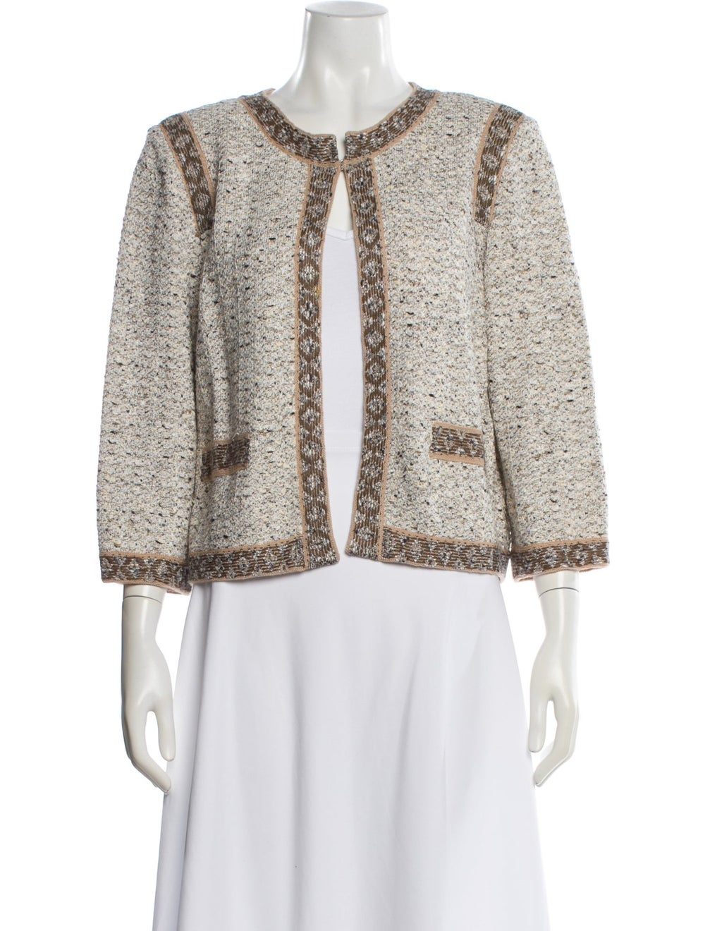 St. John Colorblock Pattern Evening Jacket - image 1