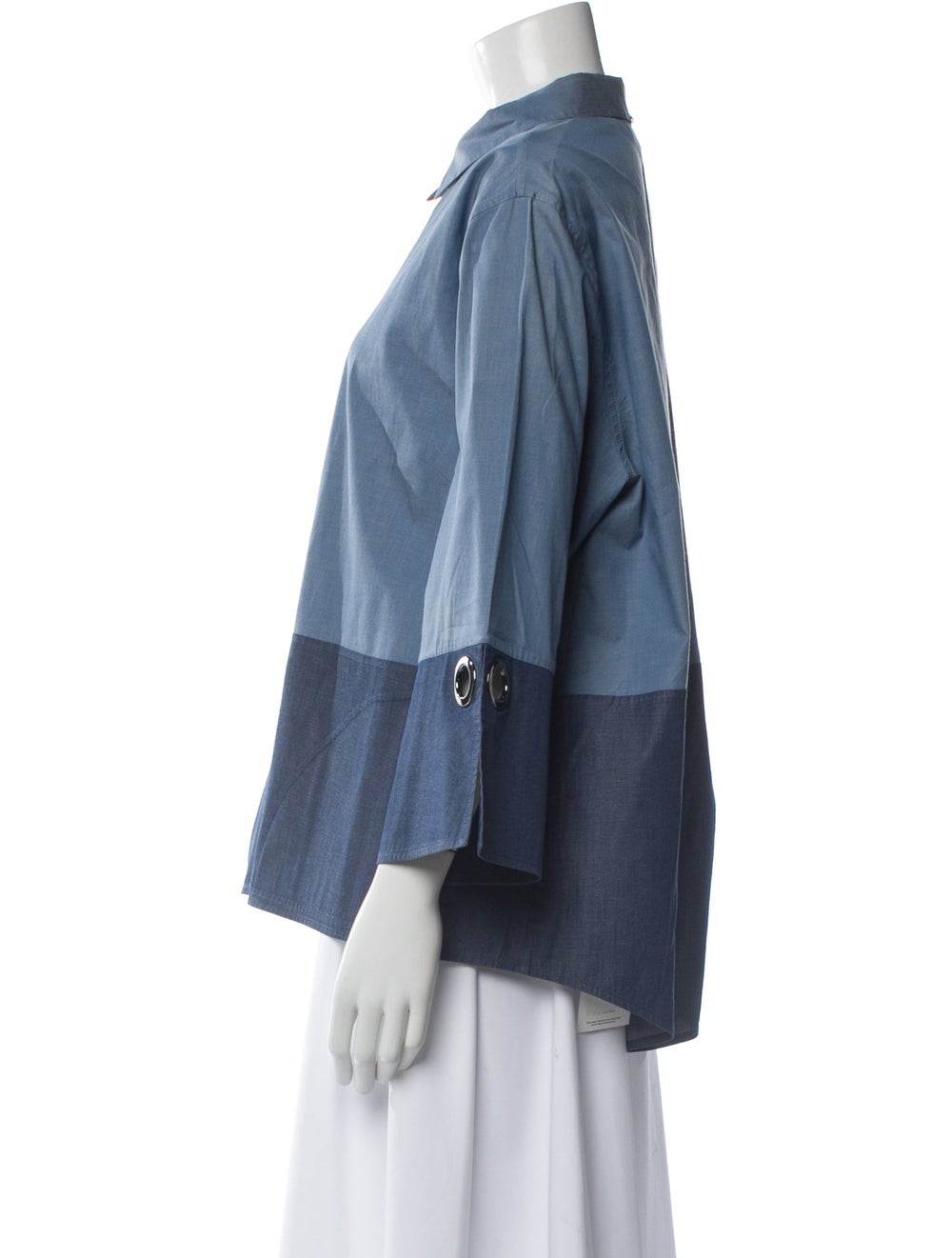 St. John Colorblock Pattern Three-Quarter Sleeve … - image 2