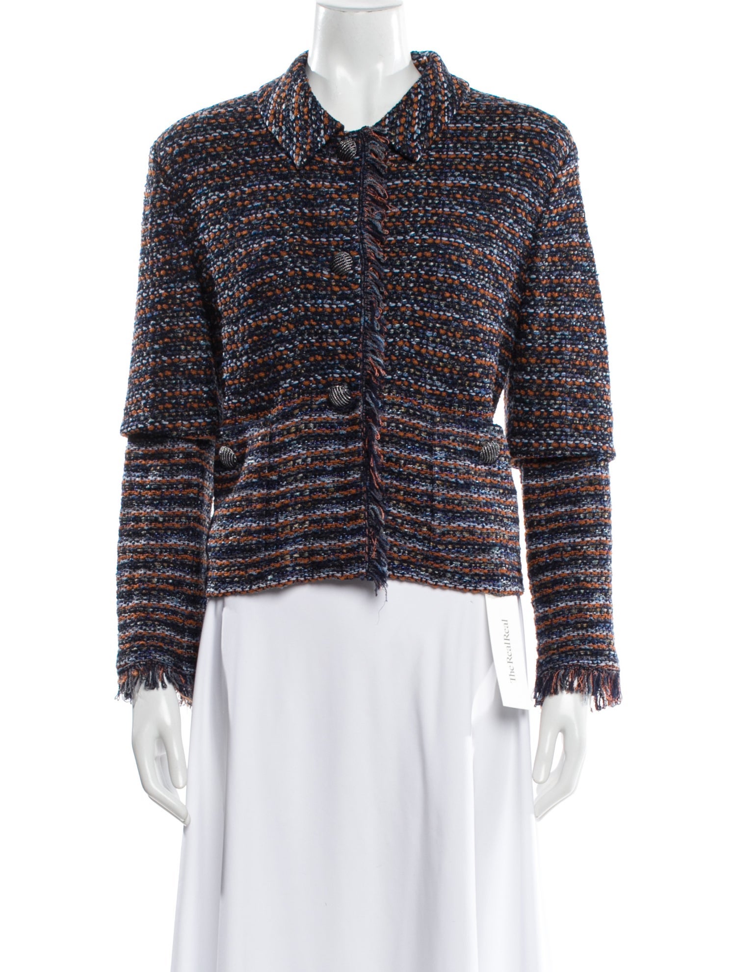 St. John Tweed Pattern Evening Jacket