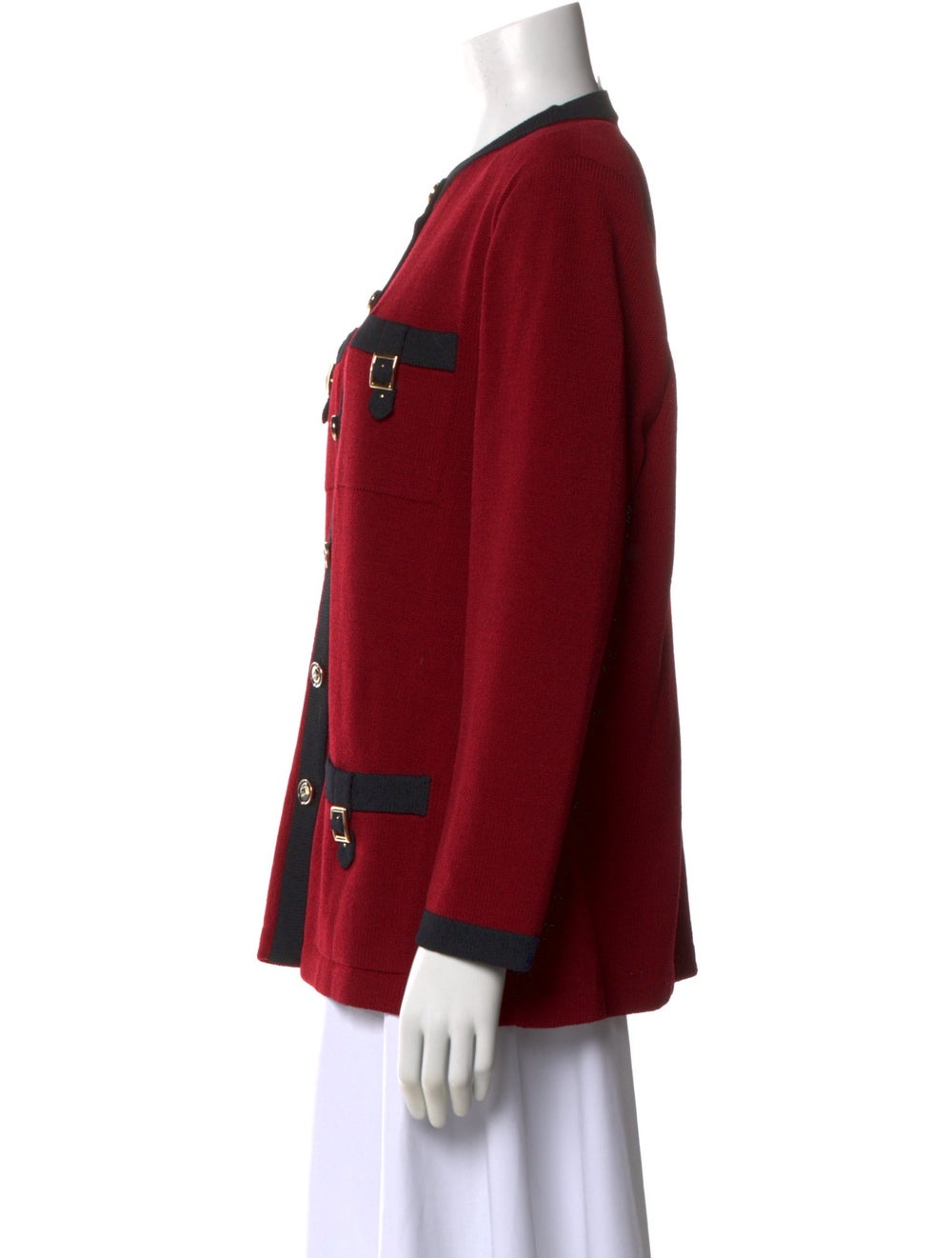 St. John Colorblock Pattern Crew Neck Sweater - image 2