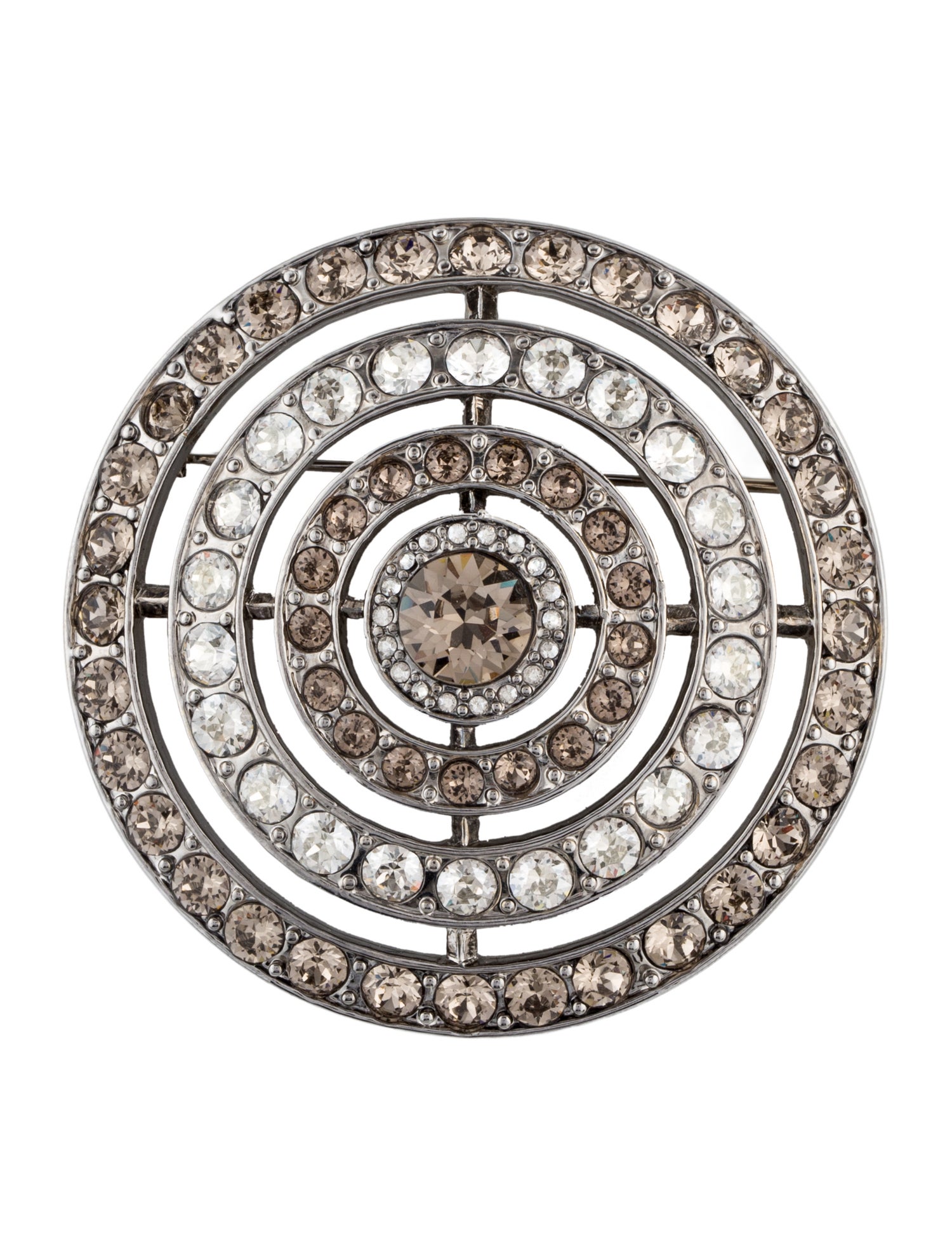 St. John Crystal Pin Brooch