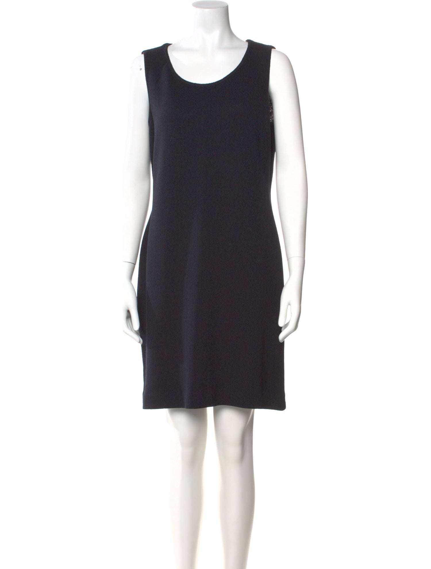 St. John Collection Scoop Neck Mini Dress