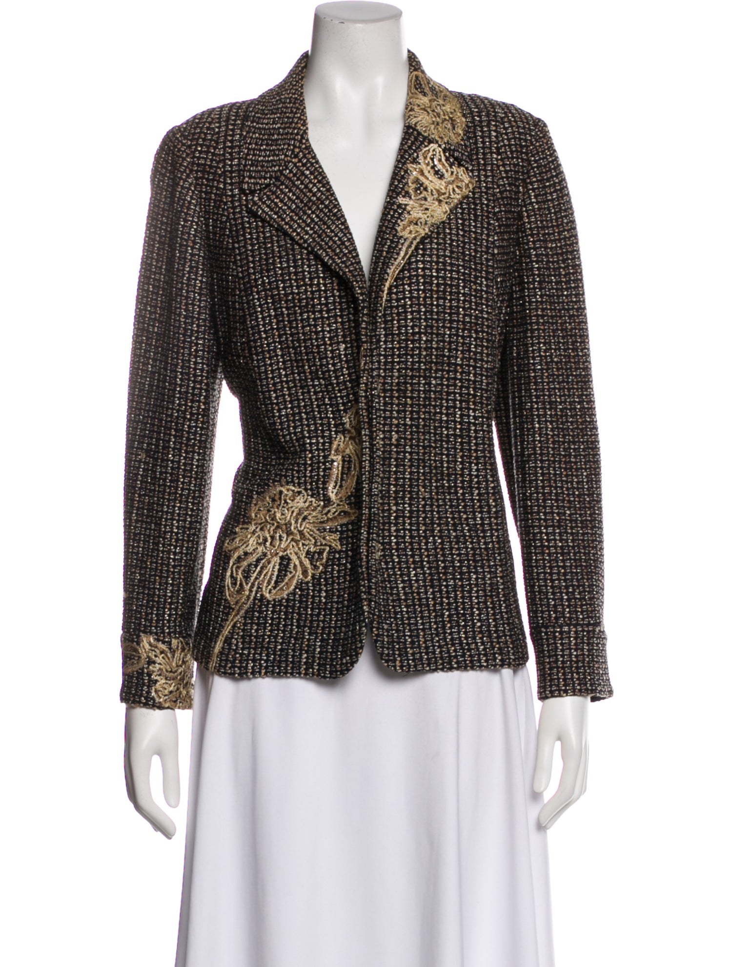 St. John Wool Printed Blazer