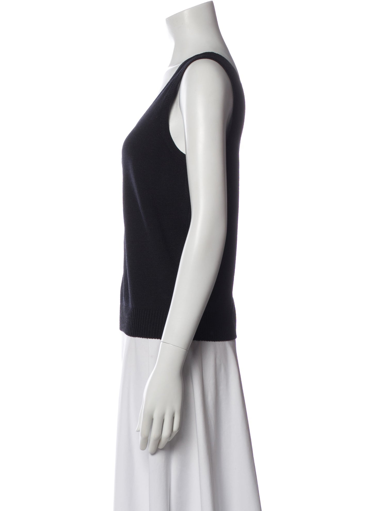 St. John Wool Scoop Neck Top