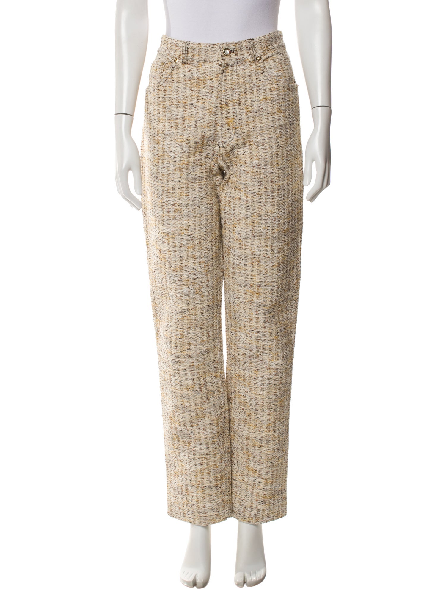 St. John Printed Wide Leg Pants