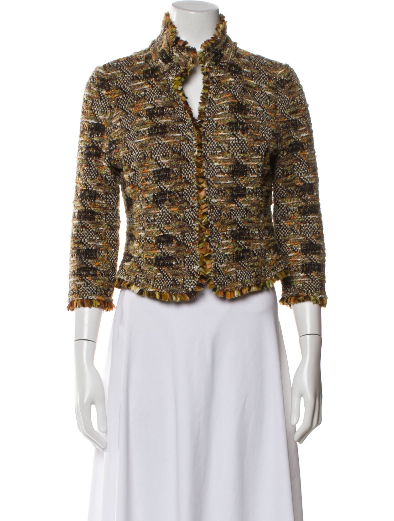 St. John Tweed Pattern Evening Jacket