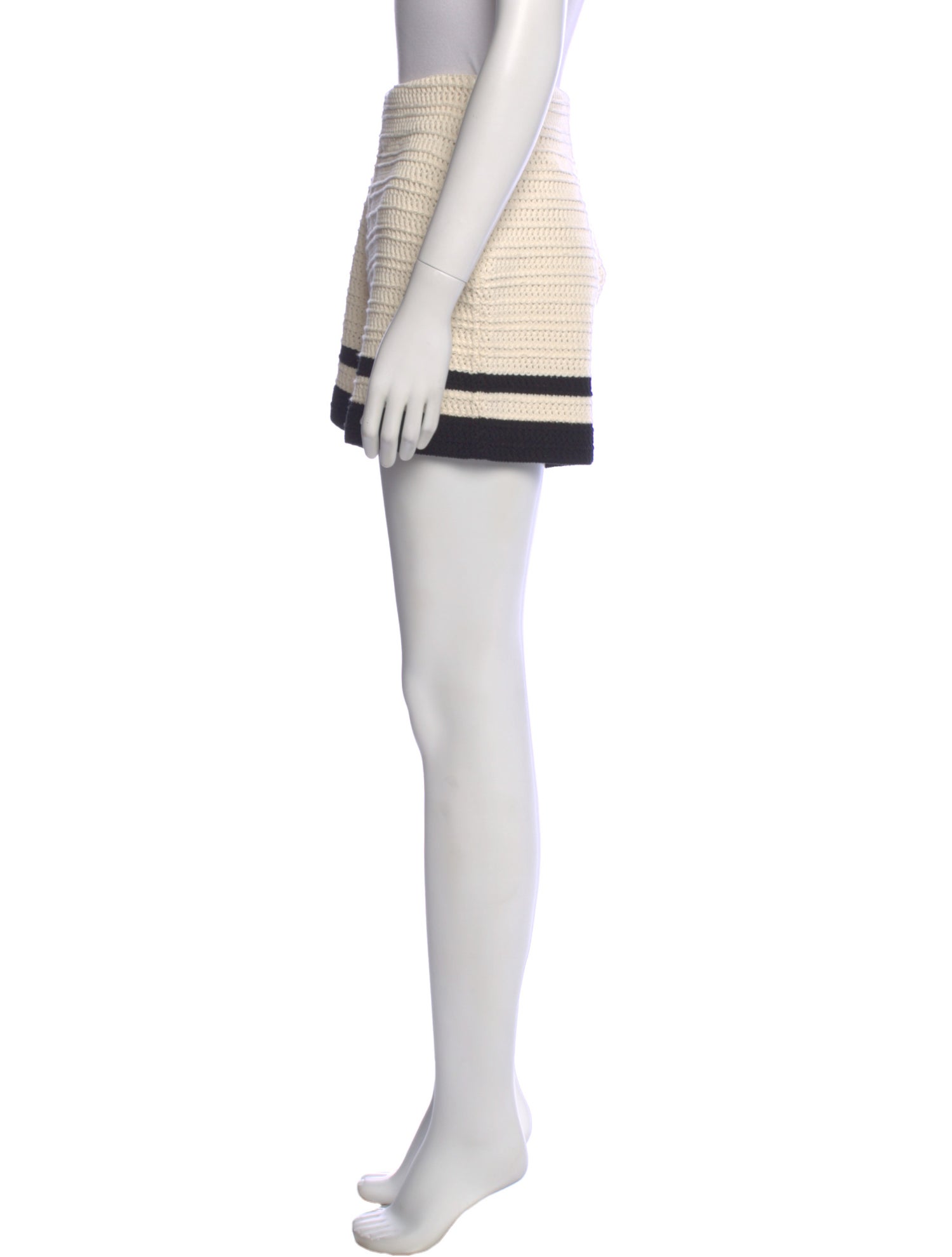 St. John Striped Mini Shorts w/ Tags